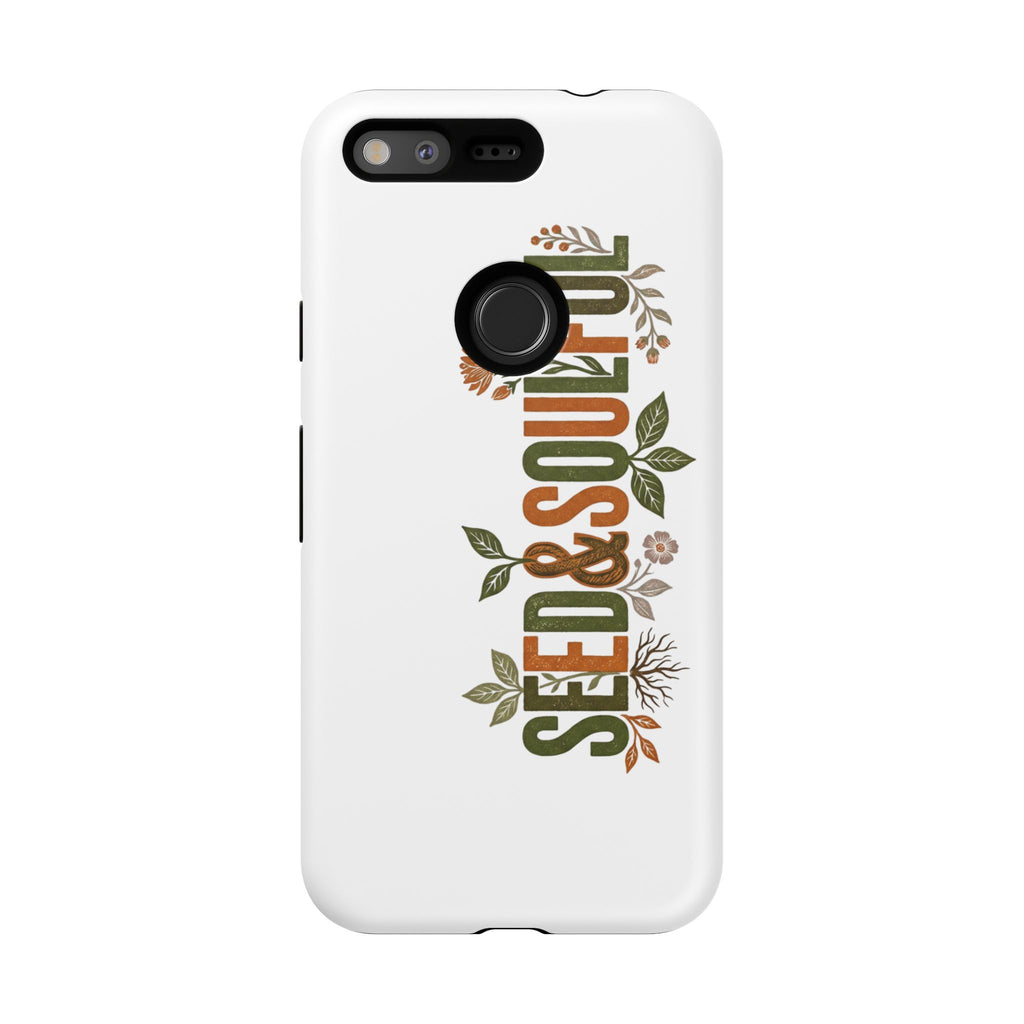 Seed & Soul Tough Phone Case – Floral Botanical Protective Cover - Seedandsoulful