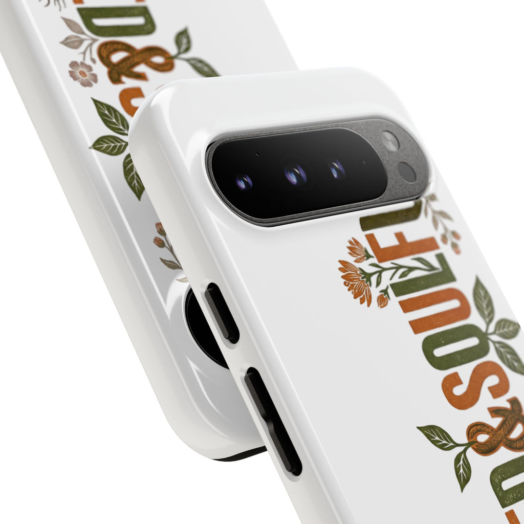 Seed & Soul Tough Phone Case – Floral Botanical Protective Cover - Seedandsoulful