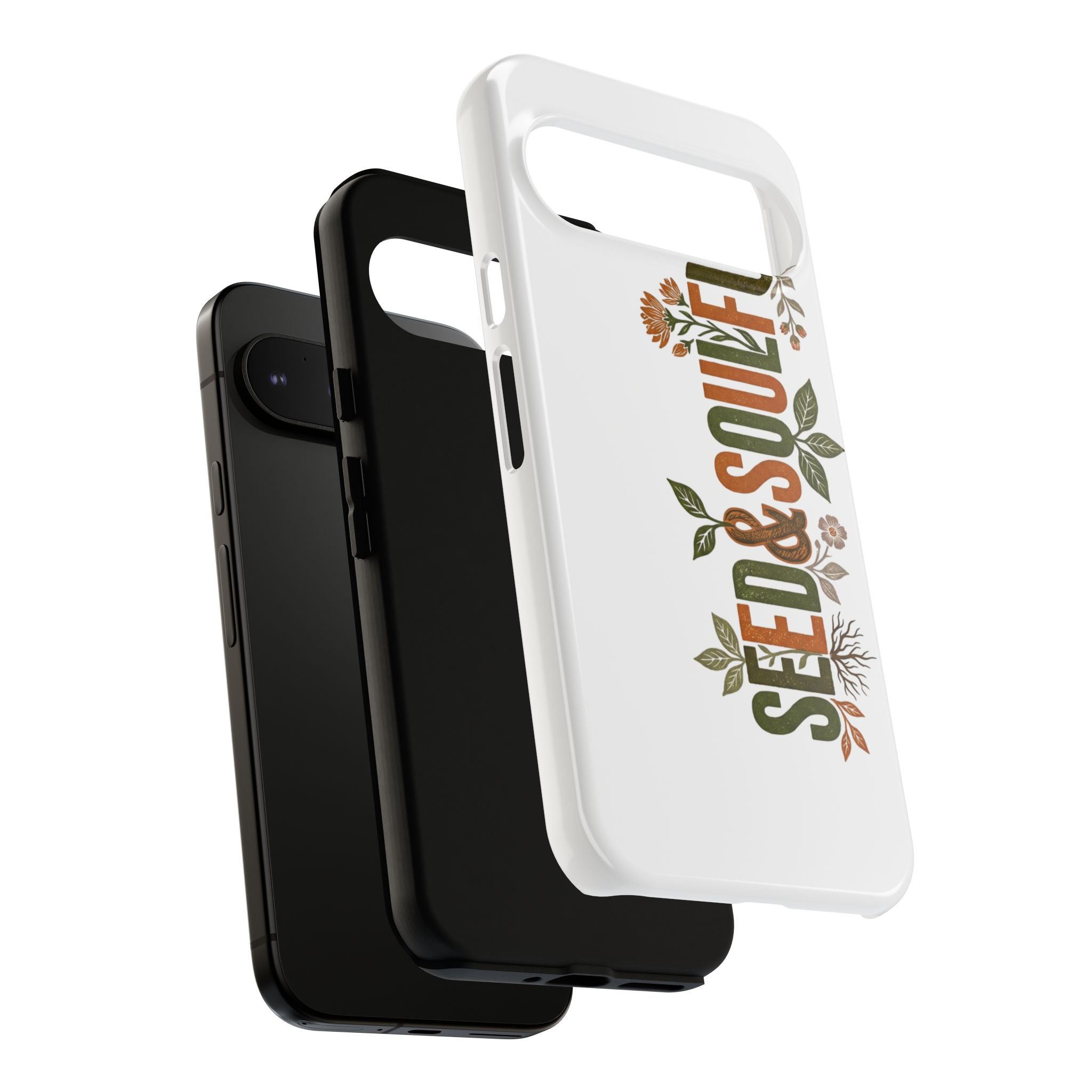 Seed & Soul Tough Phone Case – Floral Botanical Protective Cover - Seedandsoulful