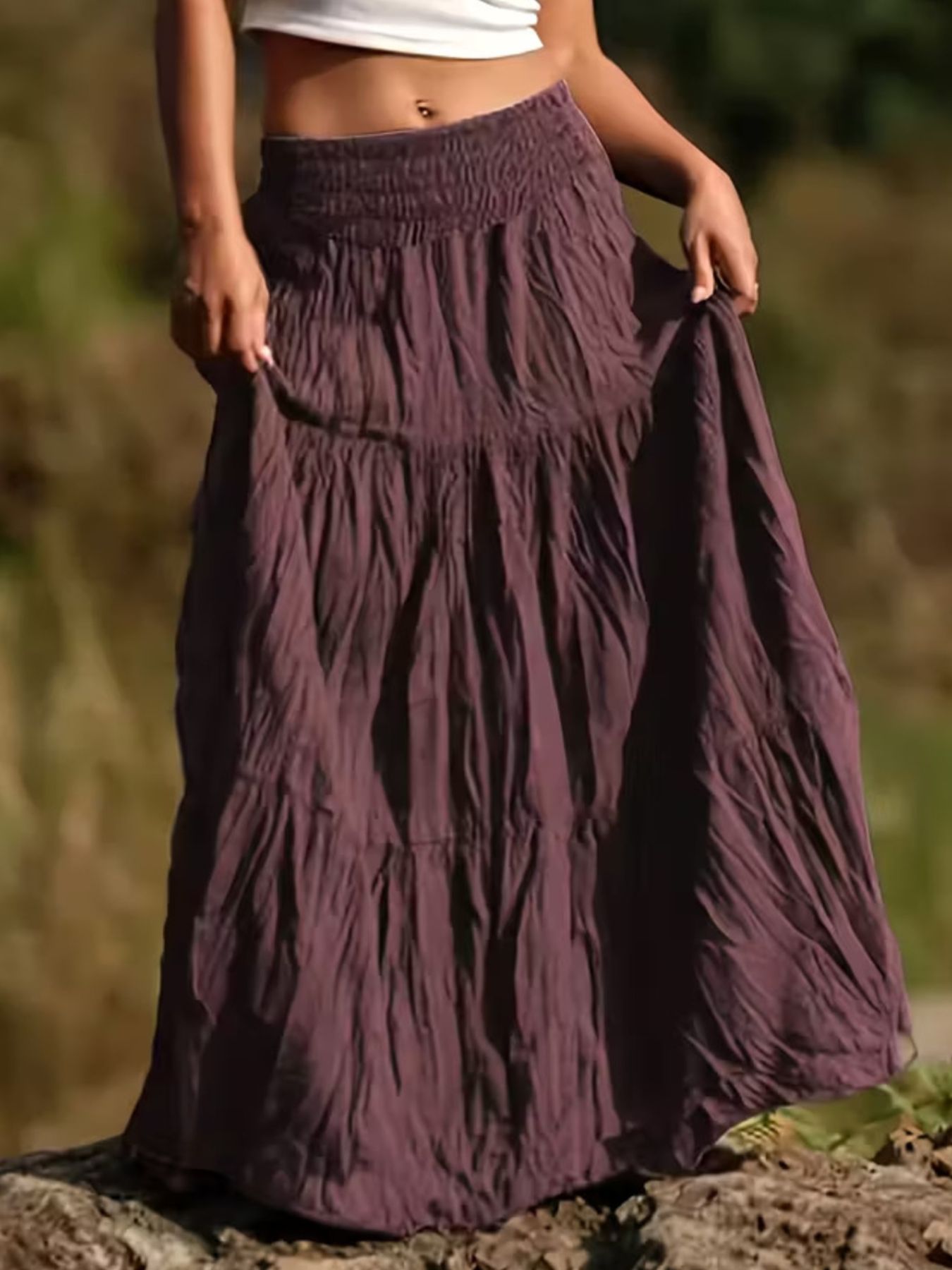 Tiered Maxi Skirt - Seedandsoulful