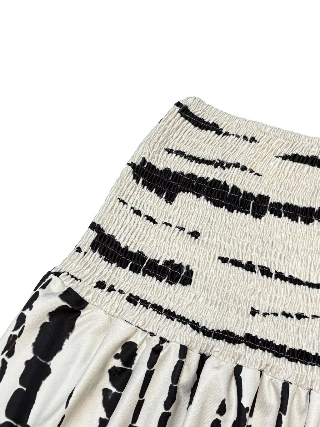 Smocked Asymmetrical Hem Skirt - Seedandsoulful