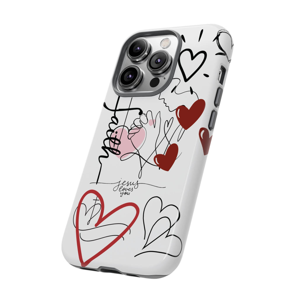 Faith Hearts iPhone Case | Seedandsoulful Protective Phone Cover - Seedandsoulful