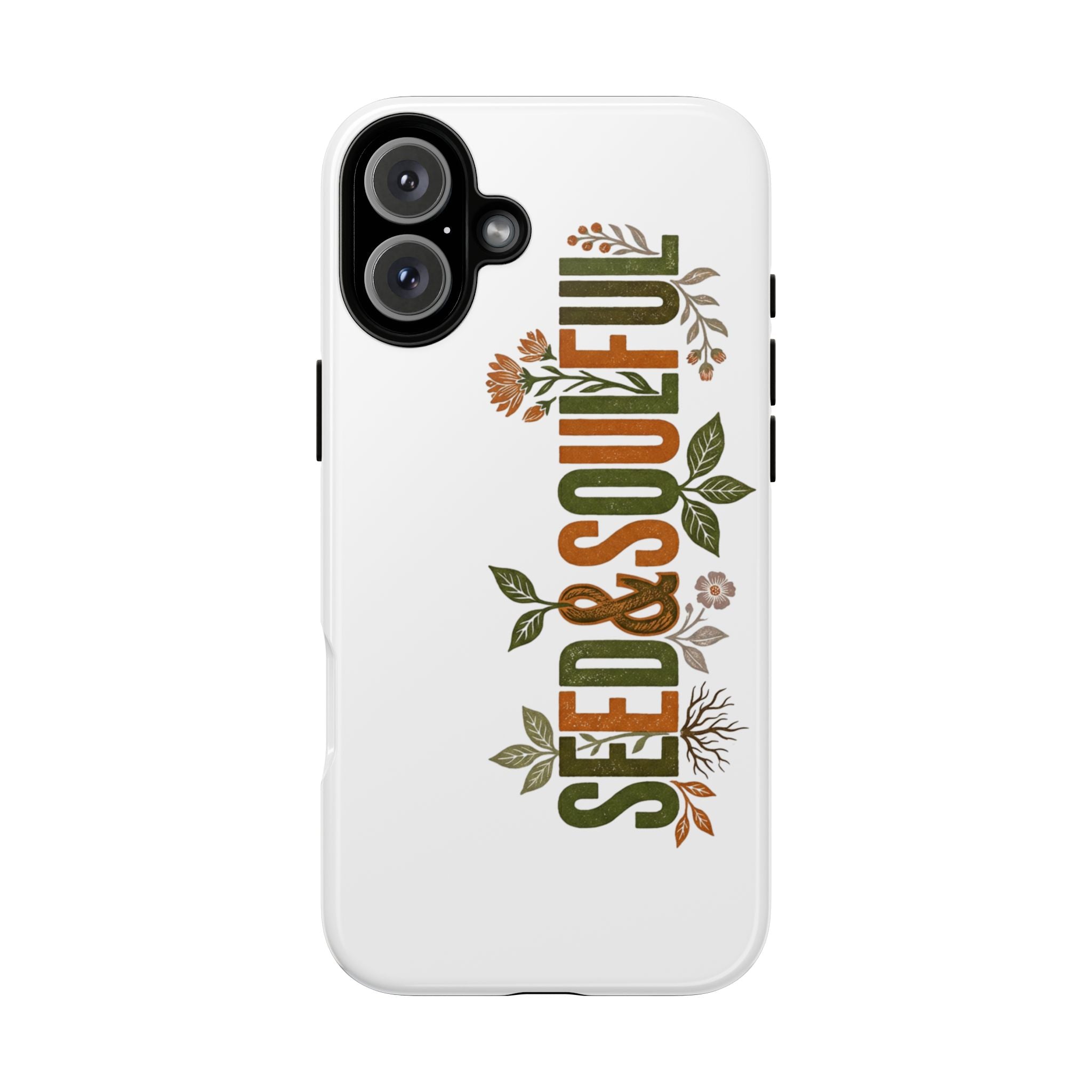 Seed & Soul Tough Phone Case – Floral Botanical Protective Cover - Seedandsoulful
