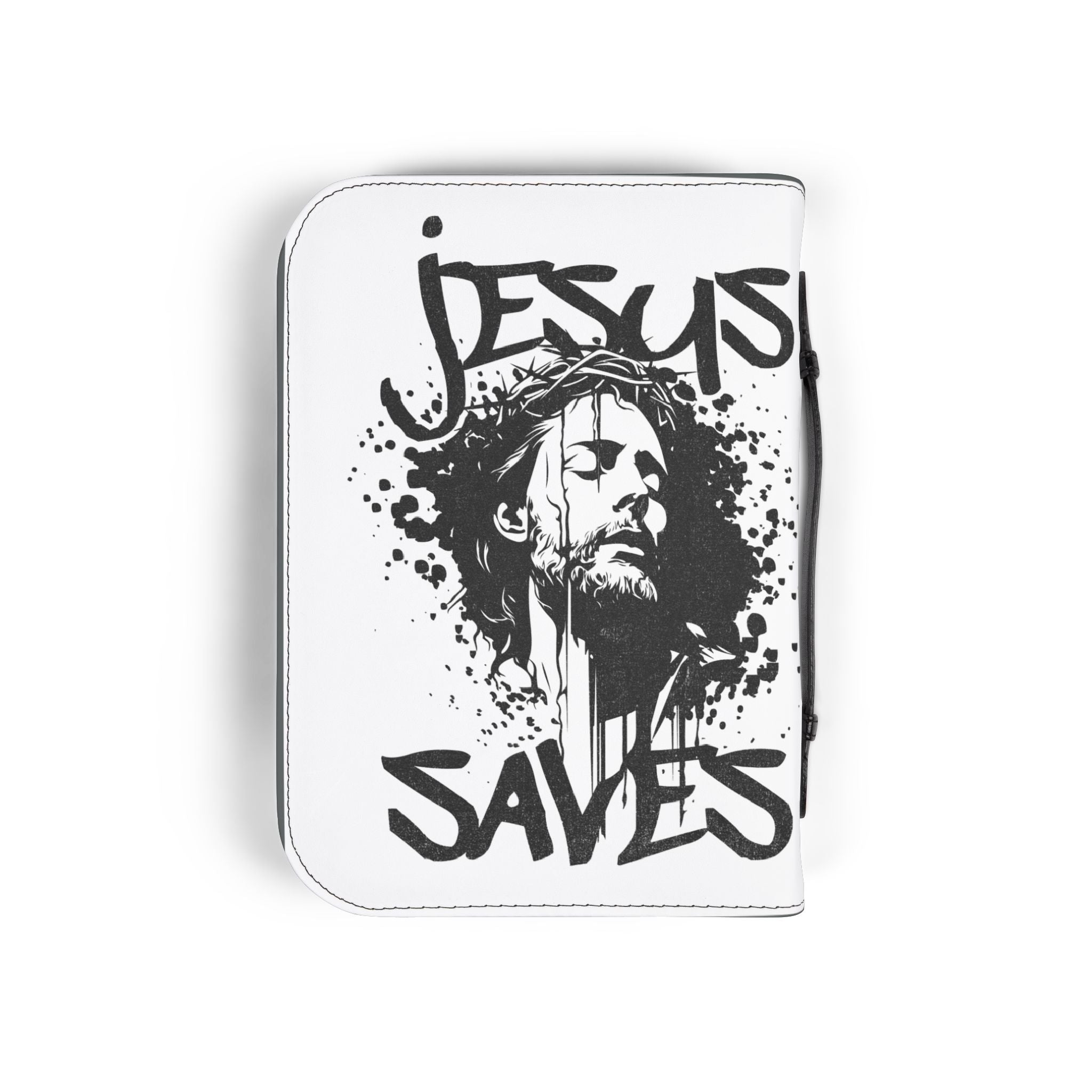 Bible Cover - 'Jesus Saves' Protective Zippered Bible Case - Seedandsoulful