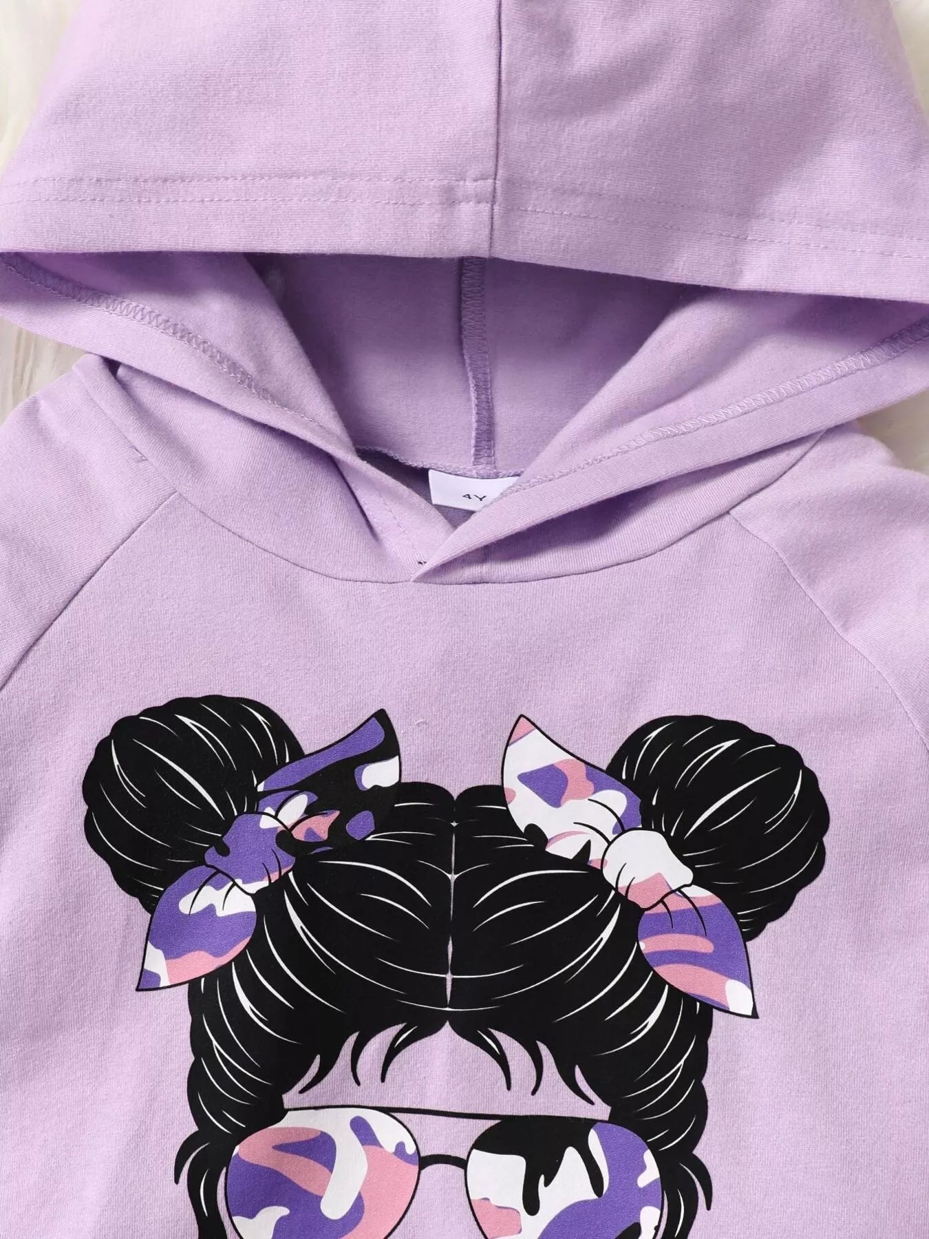 Children's Graphic Camo Print Hoodie & Pants Set - Seedandsoulful