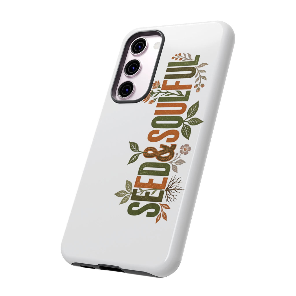 Seed & Soul Tough Phone Case – Floral Botanical Protective Cover - Seedandsoulful
