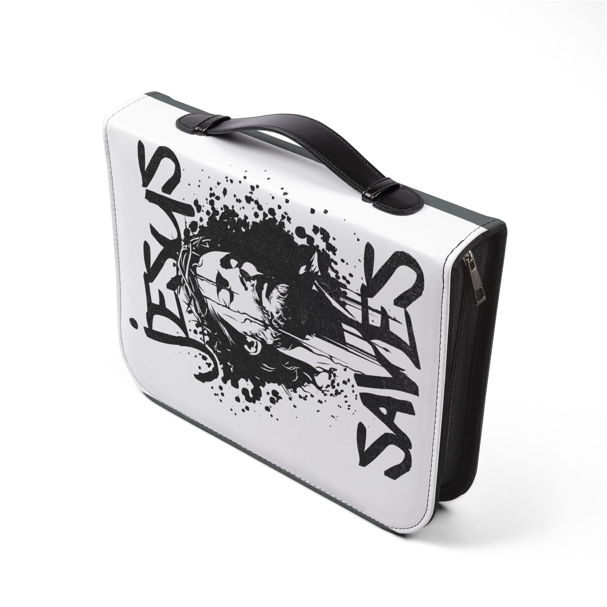 Bible Cover - 'Jesus Saves' Protective Zippered Bible Case - Seedandsoulful