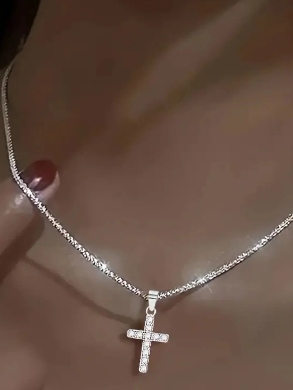 925 Sterling Silver Cross Necklace - Seedandsoulful