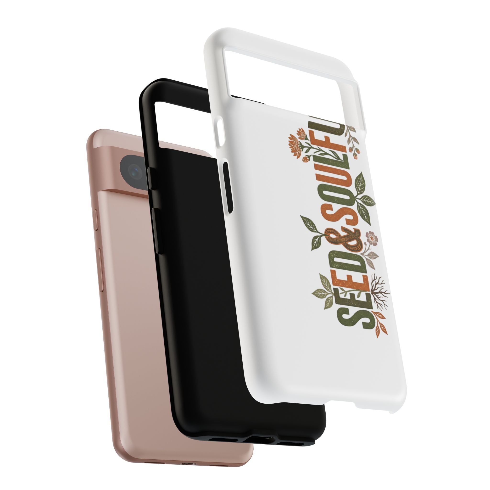 Seed & Soul Tough Phone Case – Floral Botanical Protective Cover - Seedandsoulful