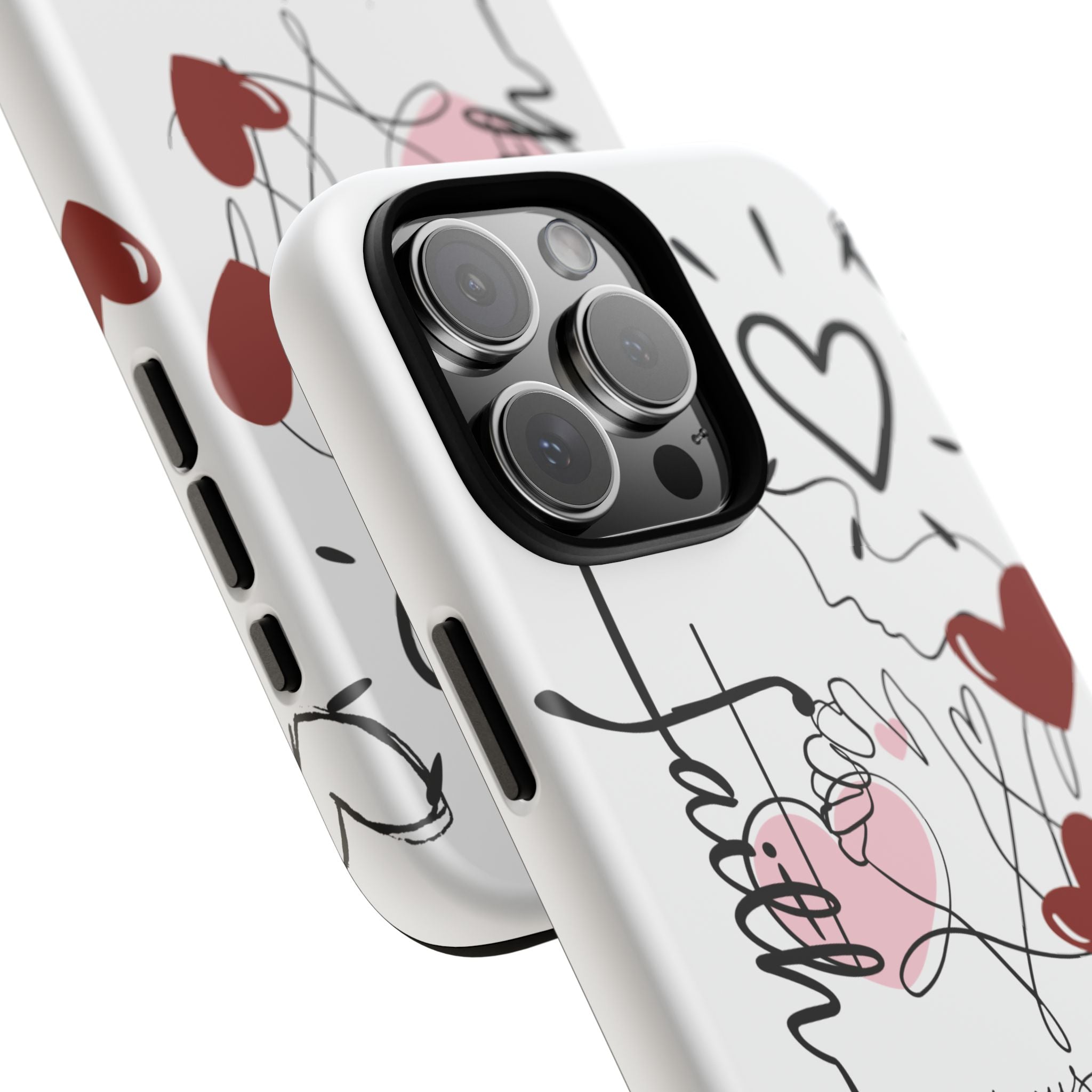 Faith Hearts iPhone Case | Seedandsoulful Protective Phone Cover - Seedandsoulful