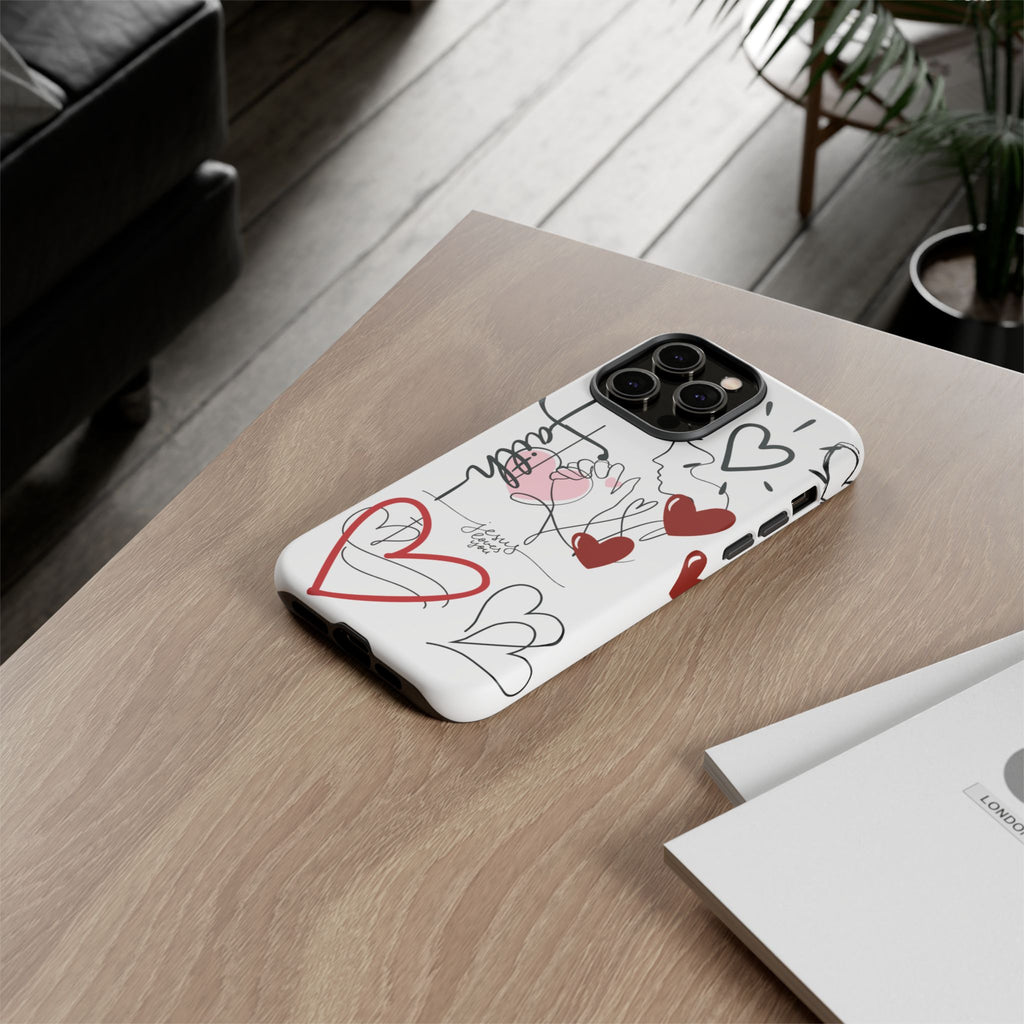 Faith Hearts iPhone Case | Seedandsoulful Protective Phone Cover - Seedandsoulful