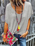 Full Size Scoop Neck Short Sleeve T-Shirt - Seedandsoulful