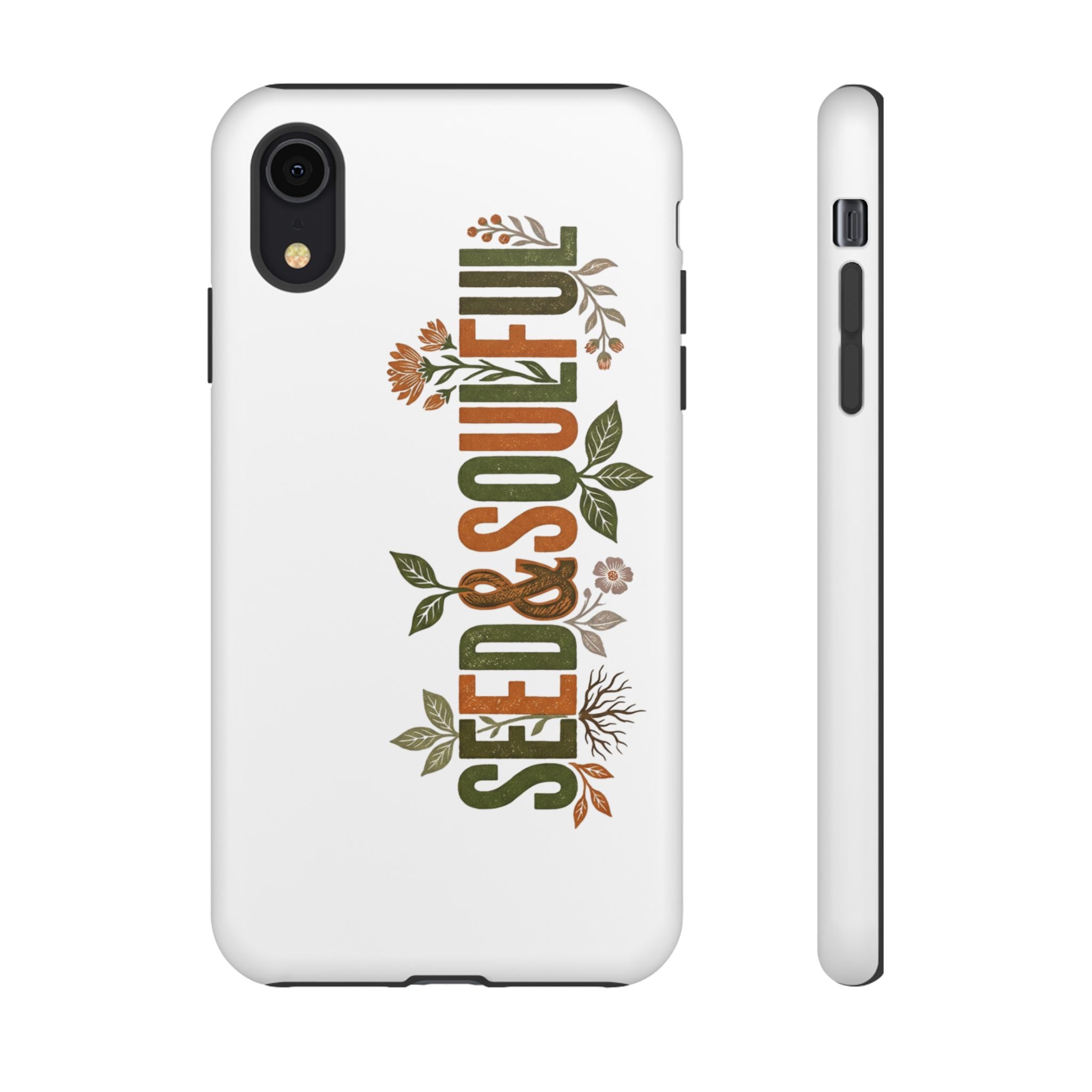 Seed & Soul Tough Phone Case – Floral Botanical Protective Cover - Seedandsoulful