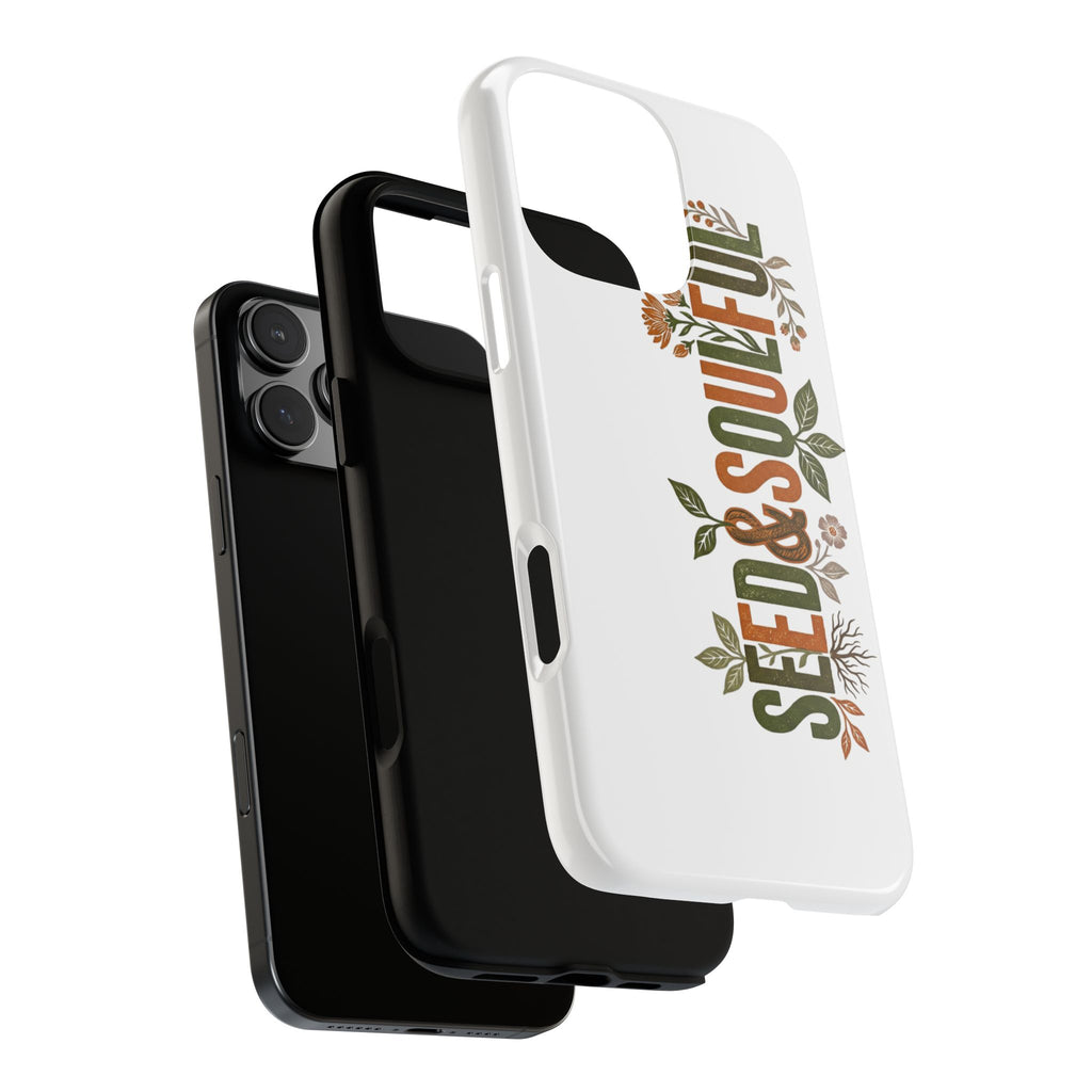 Seed & Soul Tough Phone Case – Floral Botanical Protective Cover - Seedandsoulful