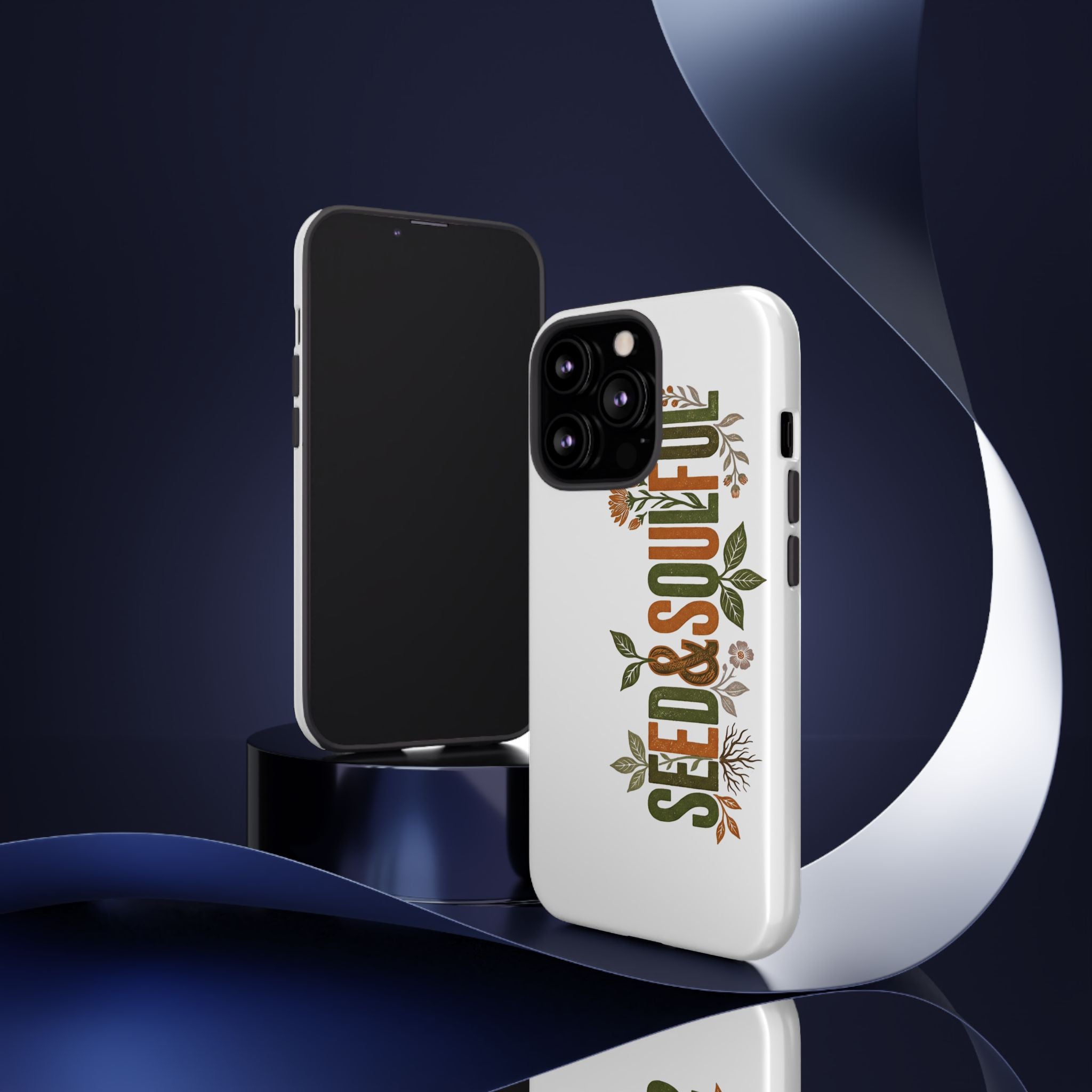 Seed & Soul Tough Phone Case – Floral Botanical Protective Cover - Seedandsoulful