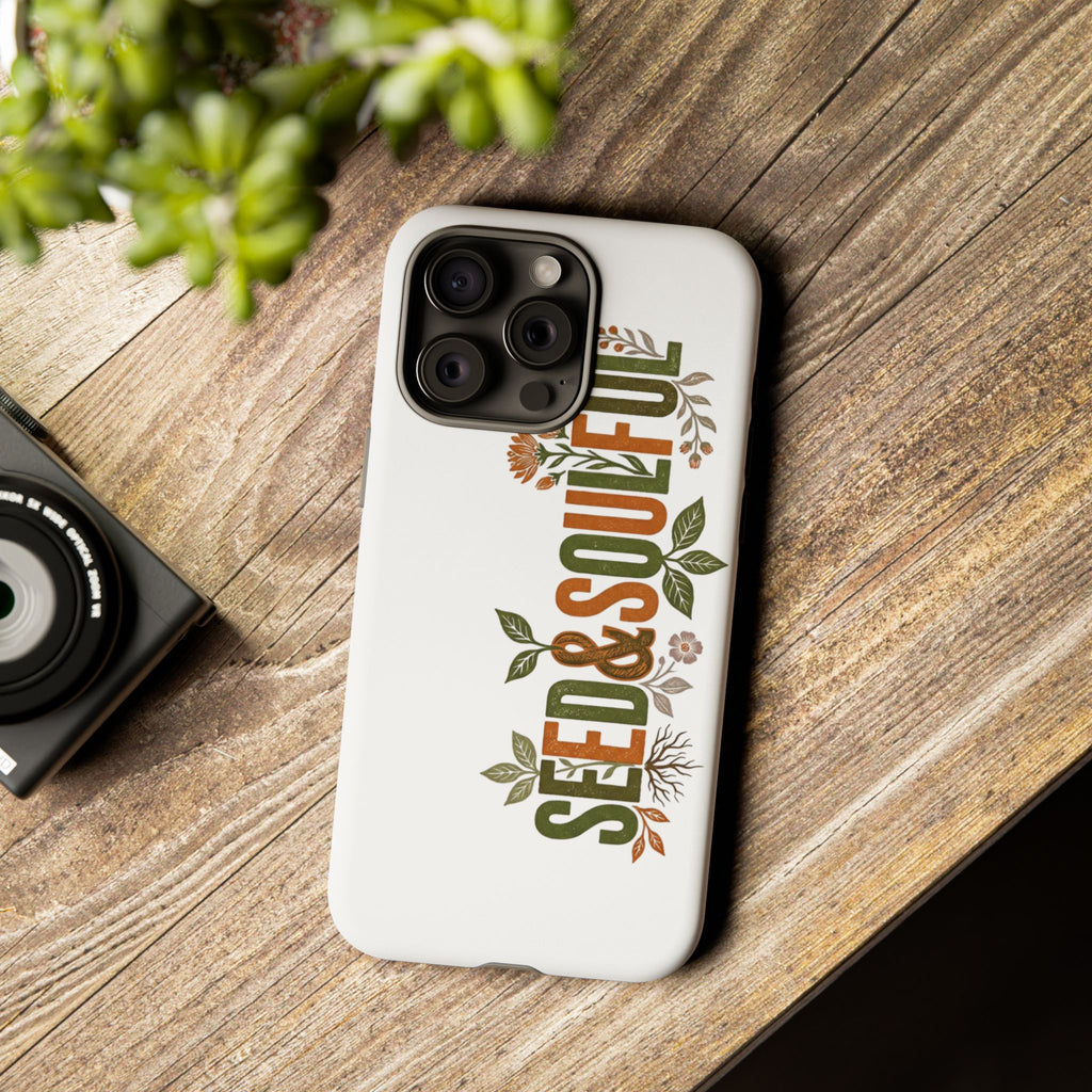 Seed & Soul Tough Phone Case – Floral Botanical Protective Cover - Seedandsoulful