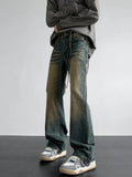 Men's Full Size Vintage Wash Loose Fit Jeans Plus Size - Seedandsoulful
