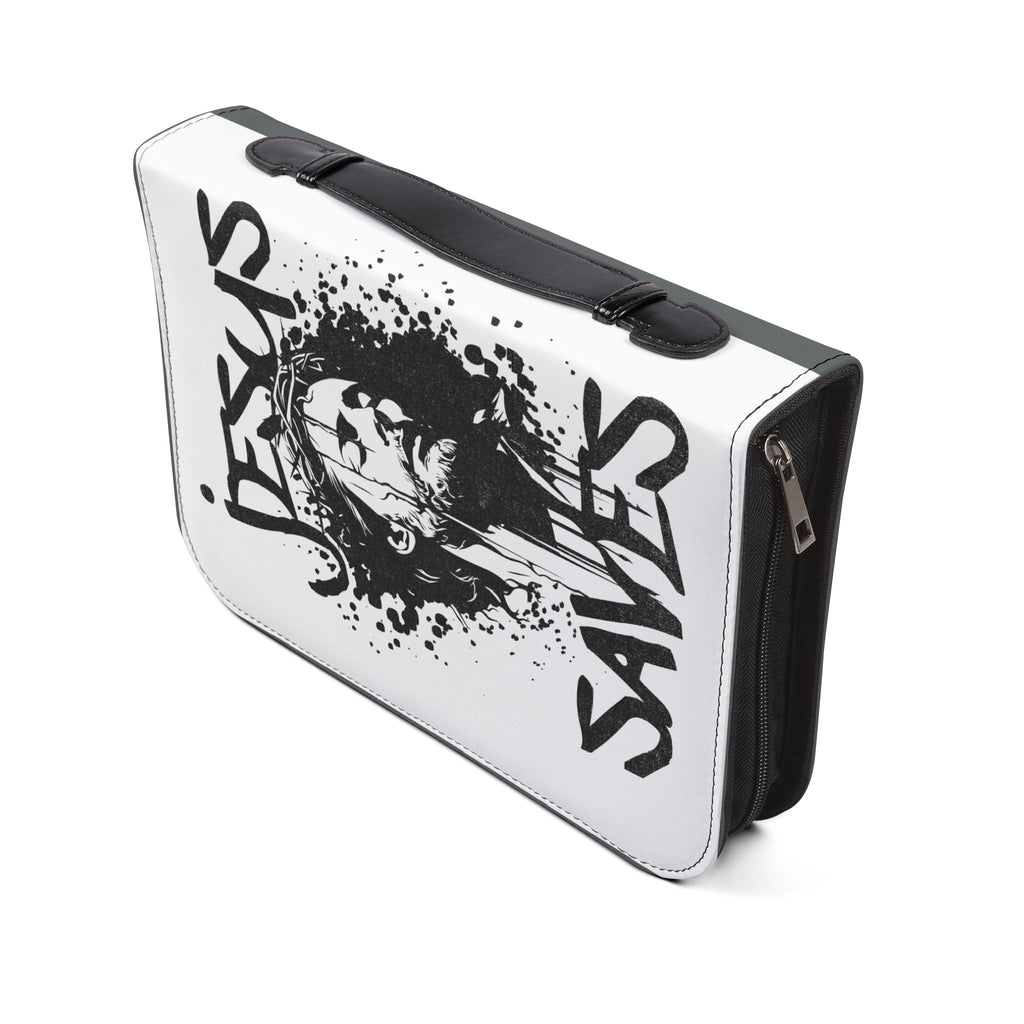Bible Cover - 'Jesus Saves' Protective Zippered Bible Case - Seedandsoulful
