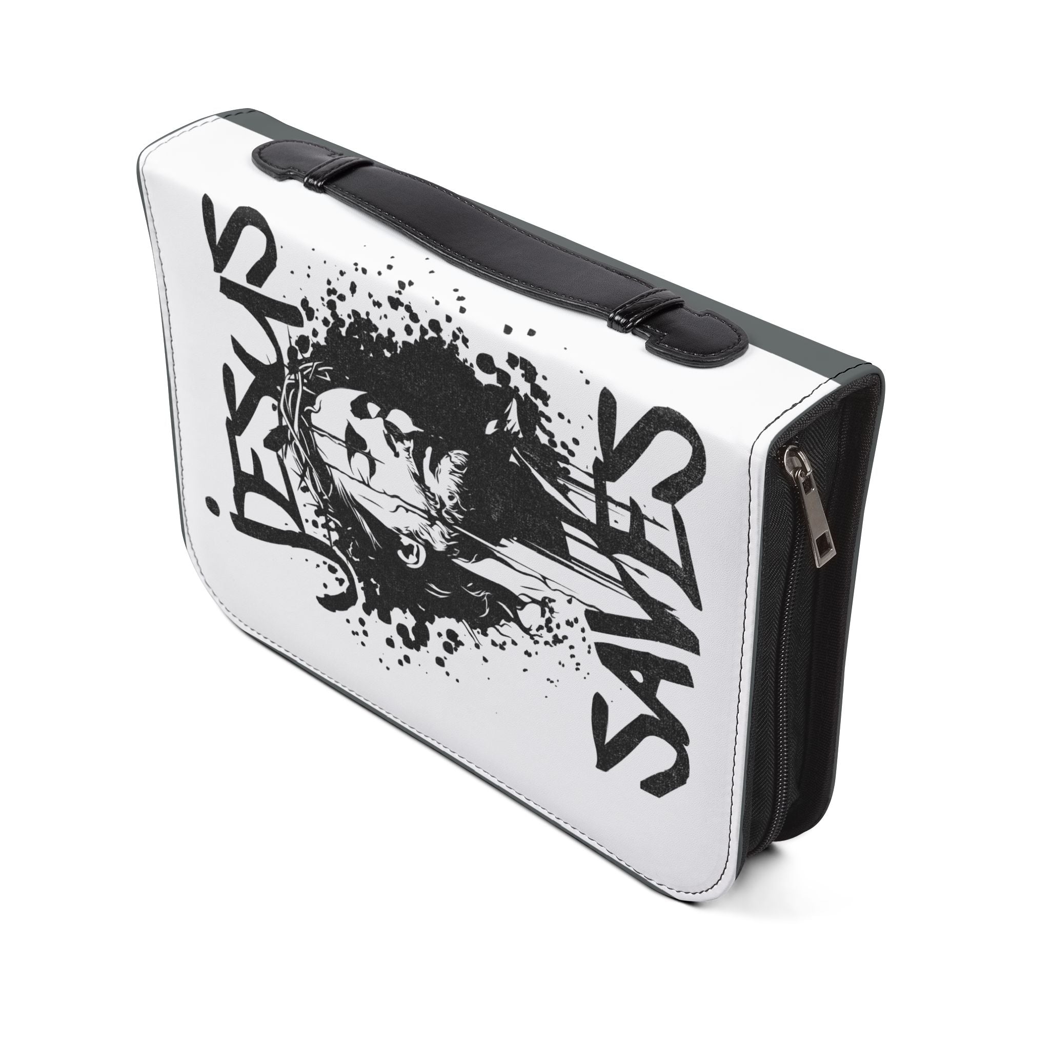 Bible Cover - 'Jesus Saves' Protective Zippered Bible Case - Seedandsoulful