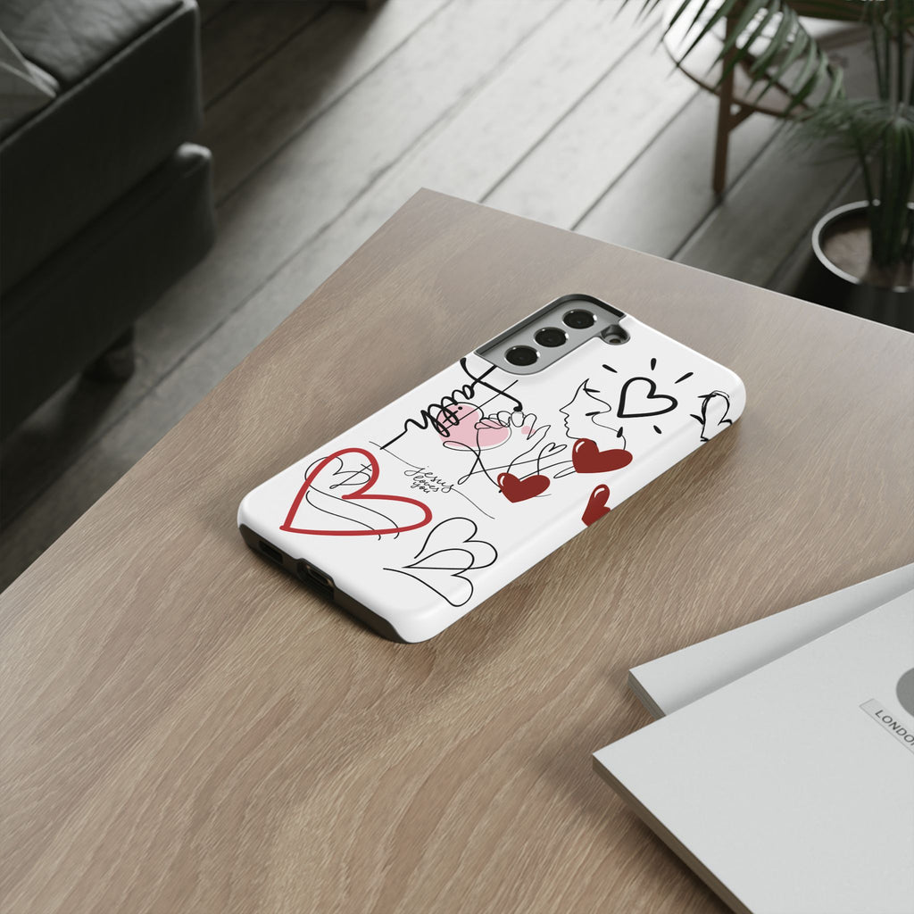 Faith Hearts iPhone Case | Seedandsoulful Protective Phone Cover - Seedandsoulful