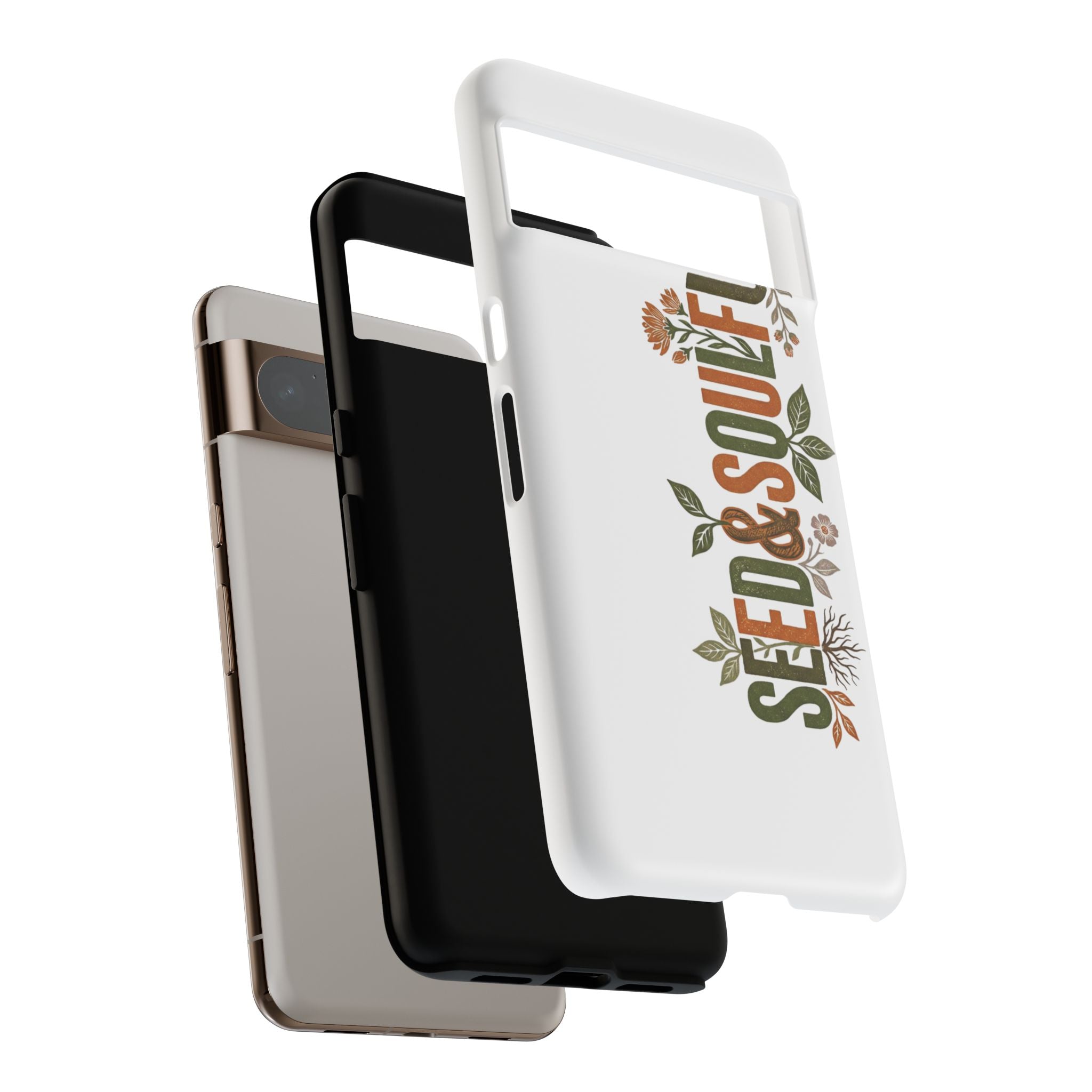 Seed & Soul Tough Phone Case – Floral Botanical Protective Cover - Seedandsoulful