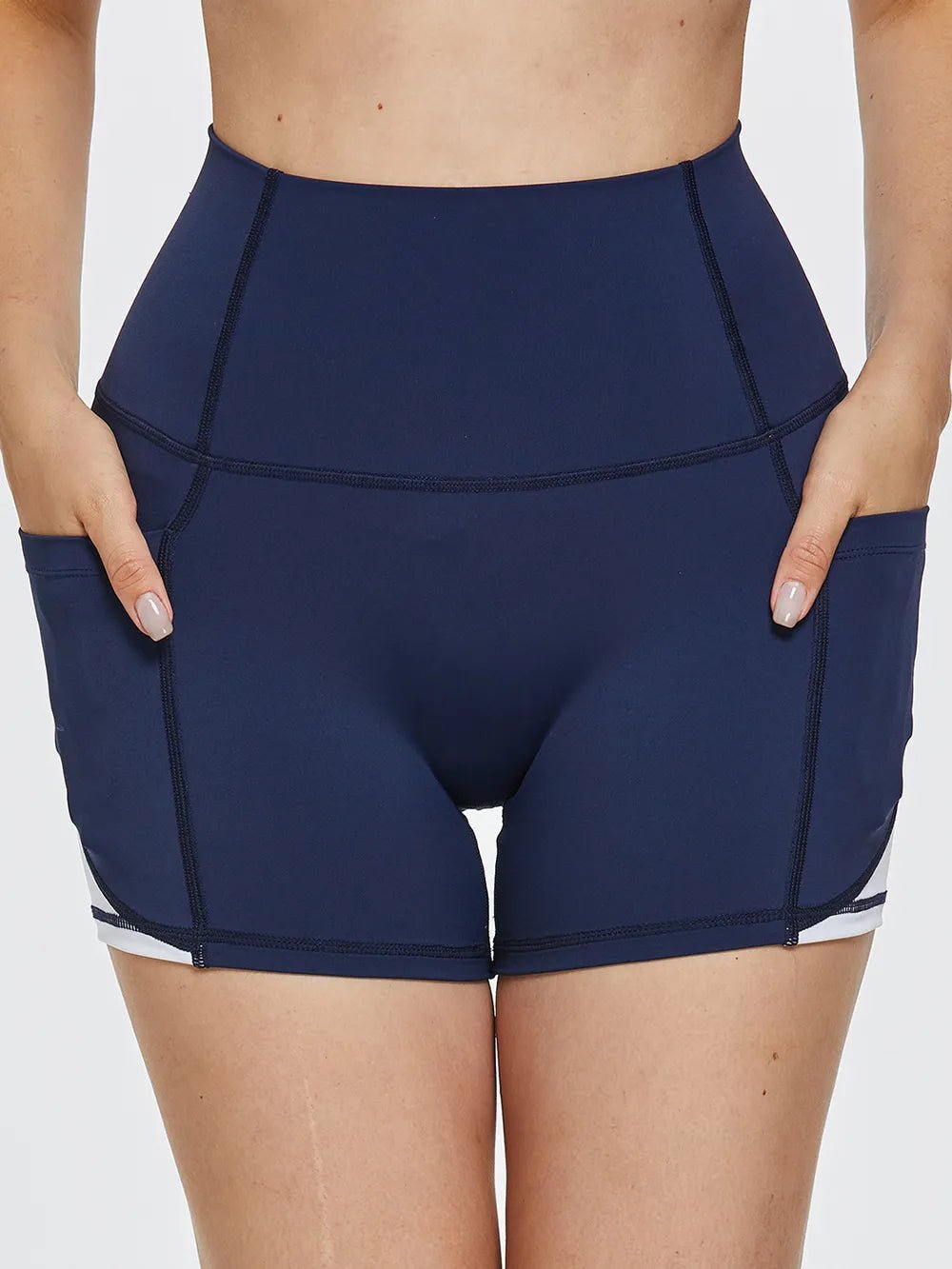 High Waist Active Shorts - Seedandsoulful