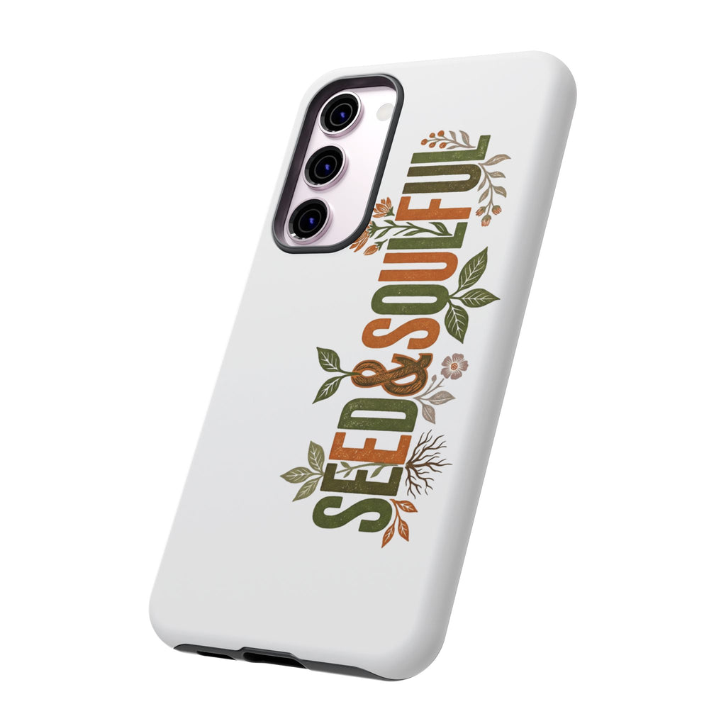 Seed & Soul Tough Phone Case – Floral Botanical Protective Cover - Seedandsoulful