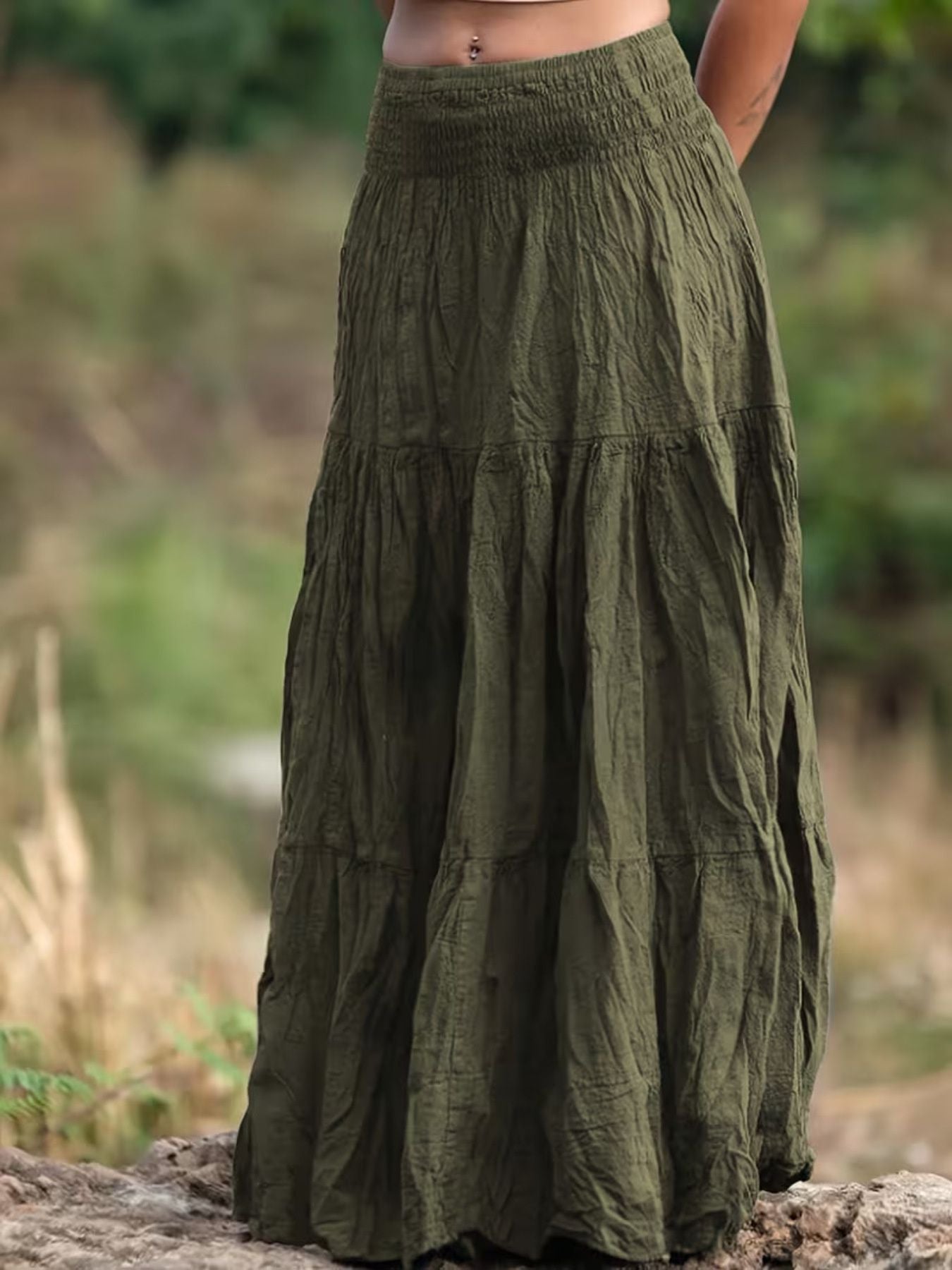 Tiered Maxi Skirt - Seedandsoulful