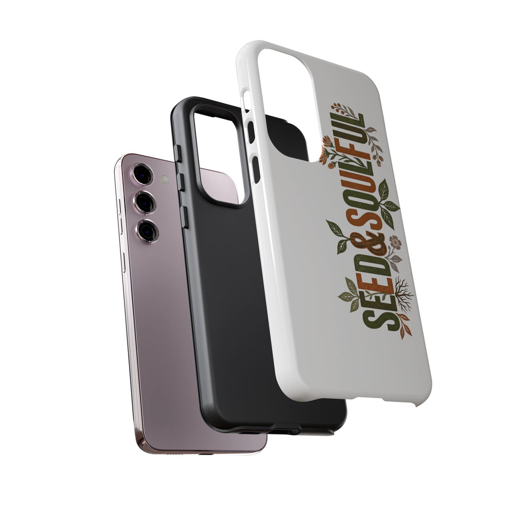Seed & Soul Tough Phone Case – Floral Botanical Protective Cover - Seedandsoulful