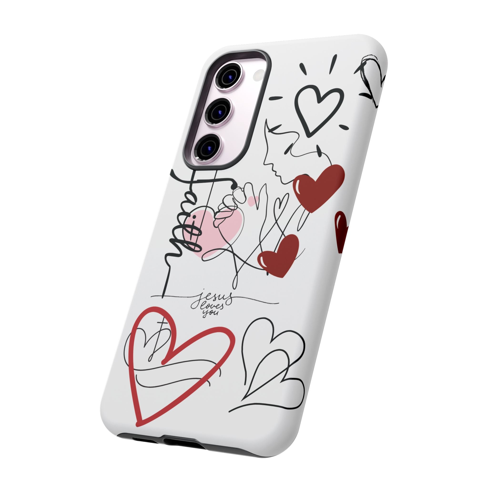 Faith Hearts iPhone Case | Seedandsoulful Protective Phone Cover - Seedandsoulful