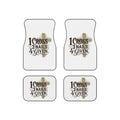 Car Mats — "1 Cross 3 Nails 4 Given" Religious Christian Floor Mat Set (4 - Piece) - Seedandsoulful