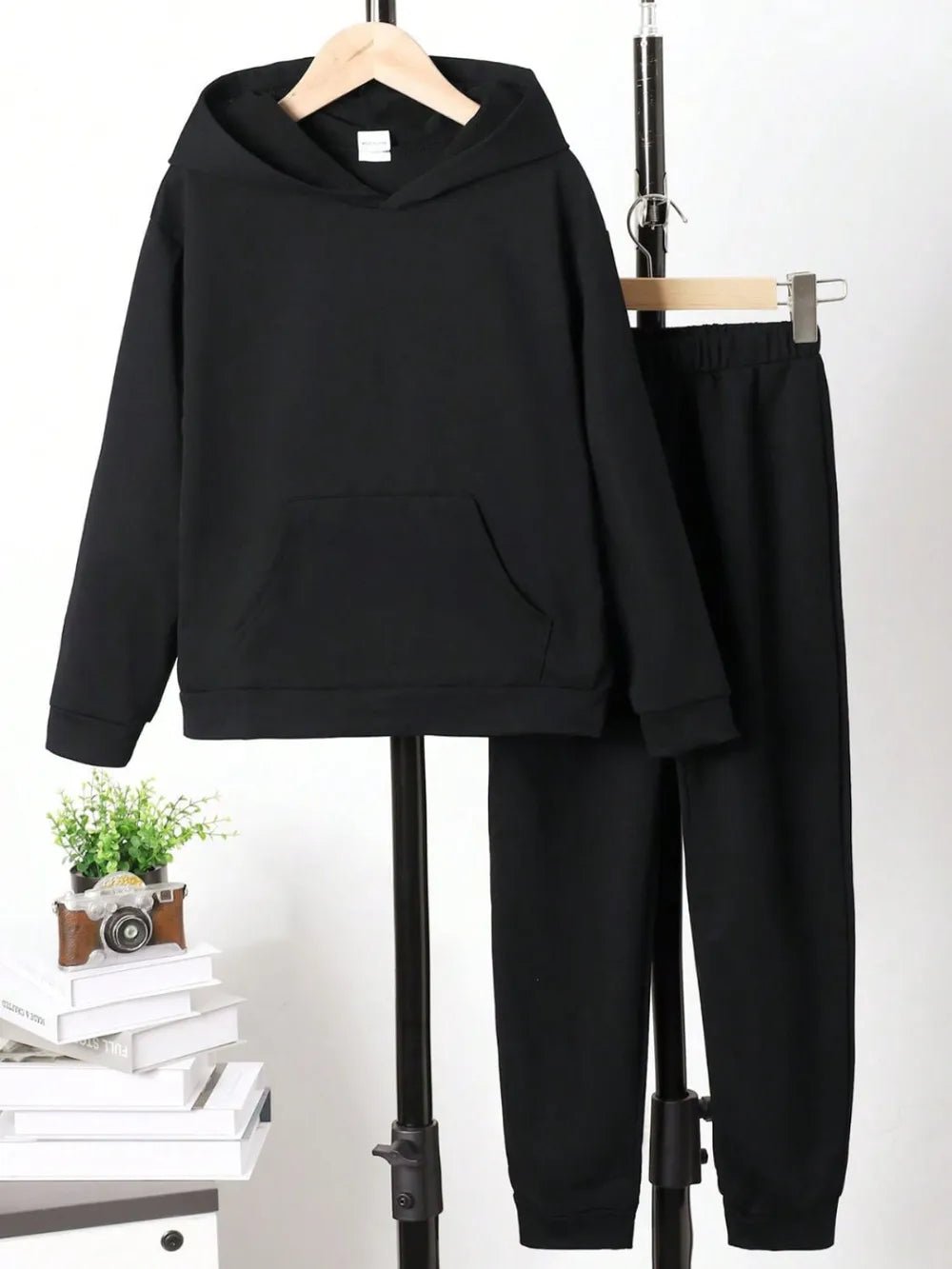 Children's Graphic Long Sleeve Hoodie and Pants Set - Seedandsoulful