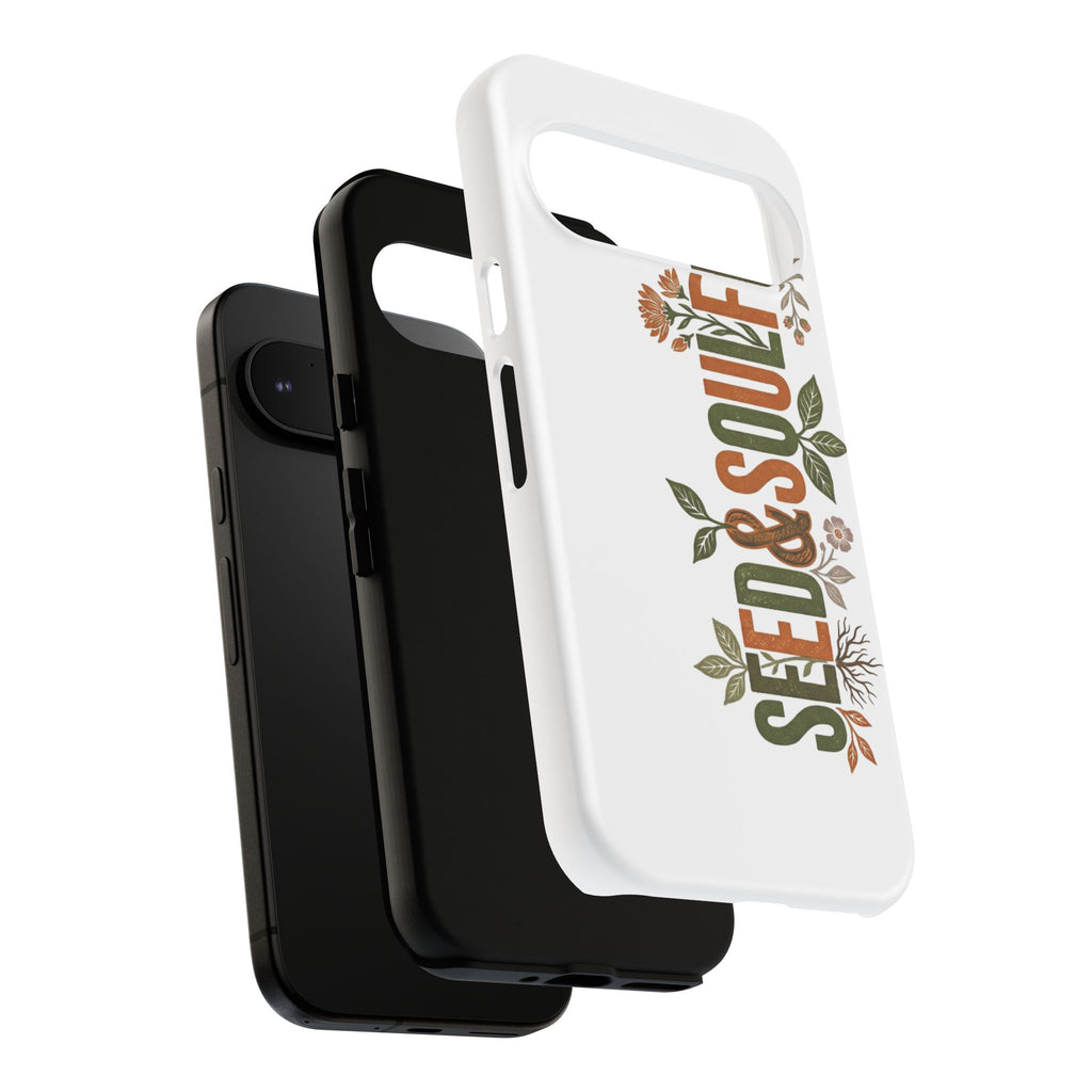 Seed & Soul Tough Phone Case – Floral Botanical Protective Cover - Seedandsoulful