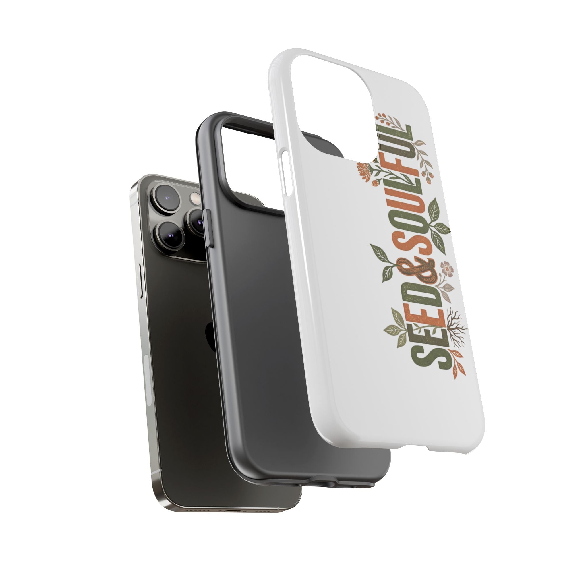 Seed & Soul Tough Phone Case – Floral Botanical Protective Cover - Seedandsoulful