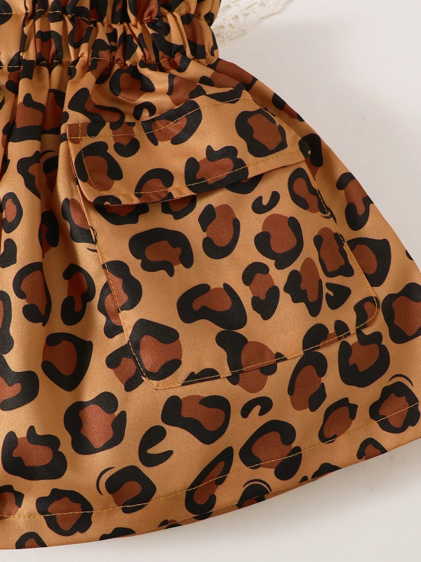 Children's Leopard Graphic Tee & Skirt Set - Seedandsoulful