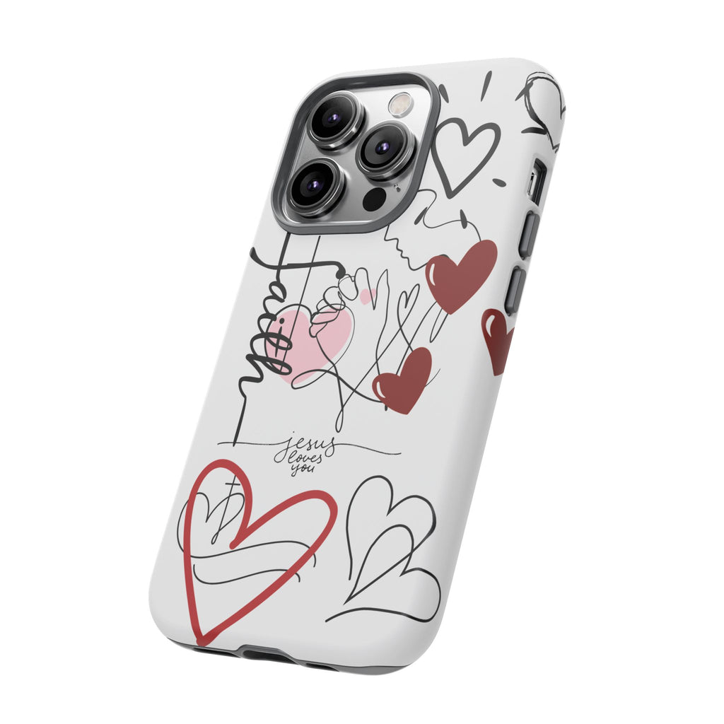 Faith Hearts iPhone Case | Seedandsoulful Protective Phone Cover - Seedandsoulful