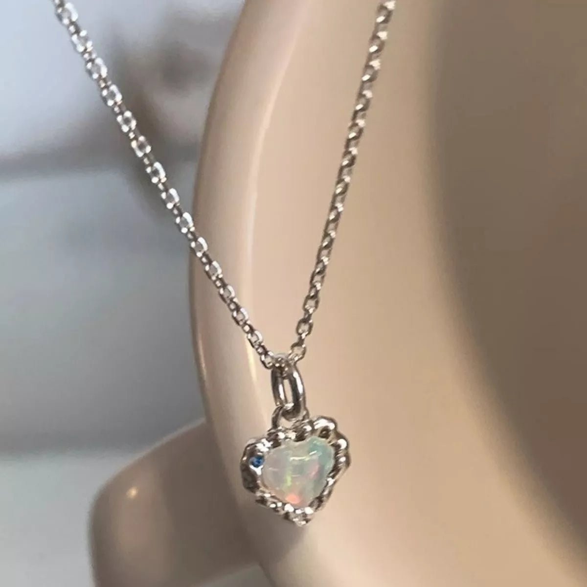 925 Sterling Silver Zircon Heart Necklace - Seedandsoulful