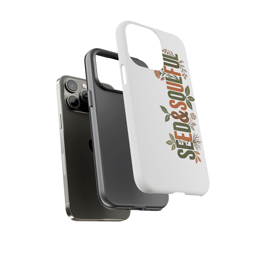 Seed & Soul Tough Phone Case – Floral Botanical Protective Cover - Seedandsoulful