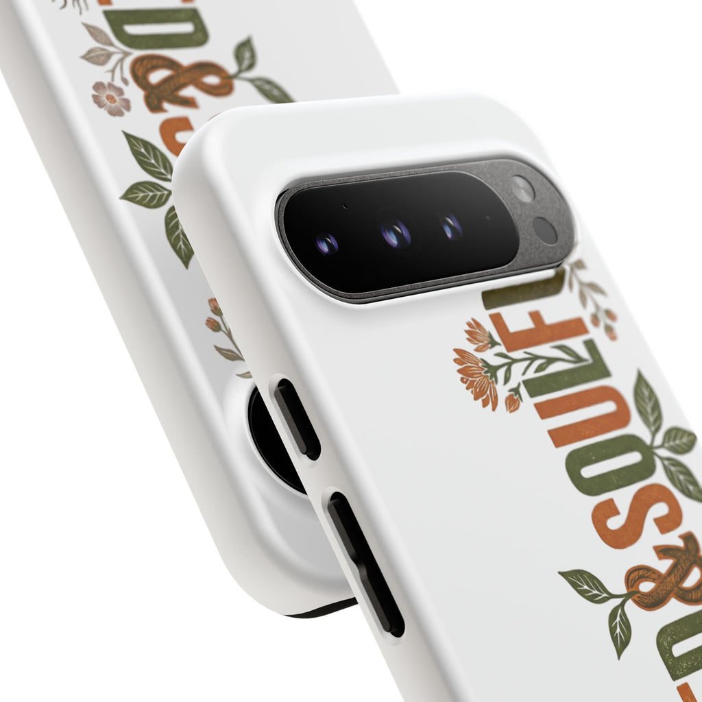 Seed & Soul Tough Phone Case – Floral Botanical Protective Cover - Seedandsoulful
