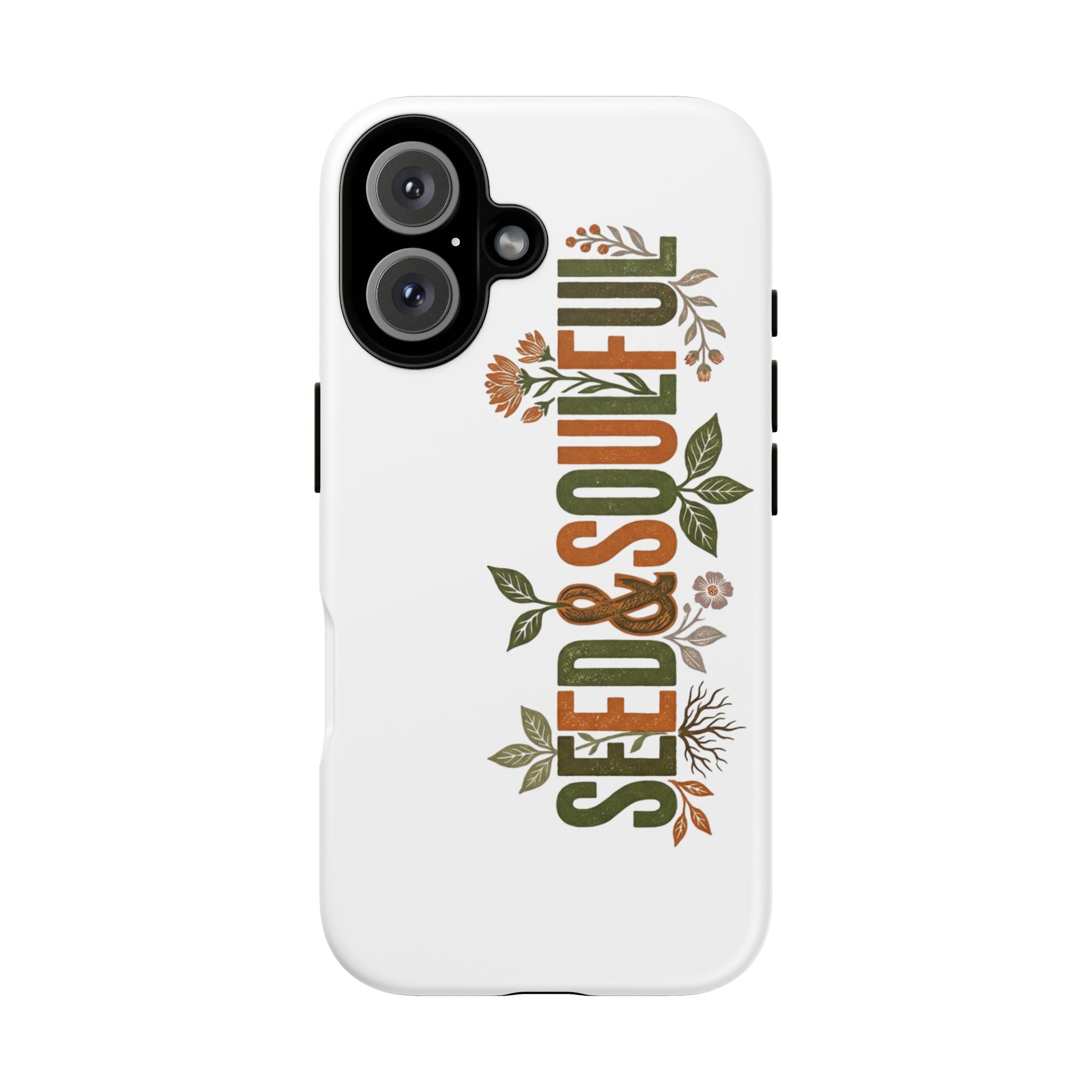 Seed & Soul Tough Phone Case – Floral Botanical Protective Cover - Seedandsoulful