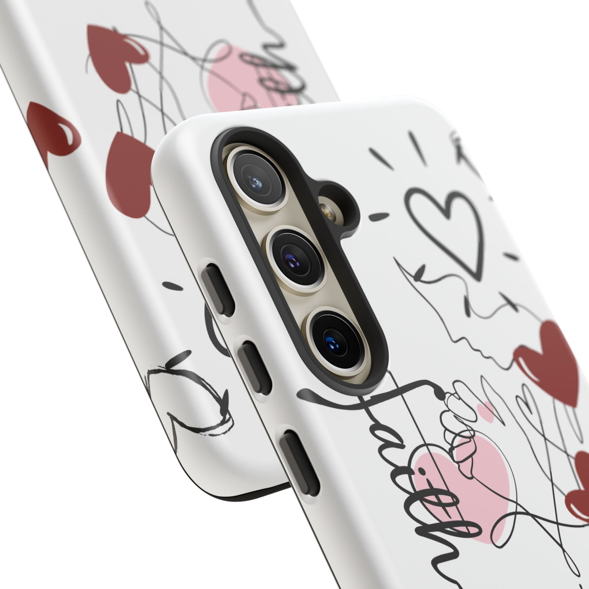 Faith Hearts iPhone Case | Seedandsoulful Protective Phone Cover - Seedandsoulful