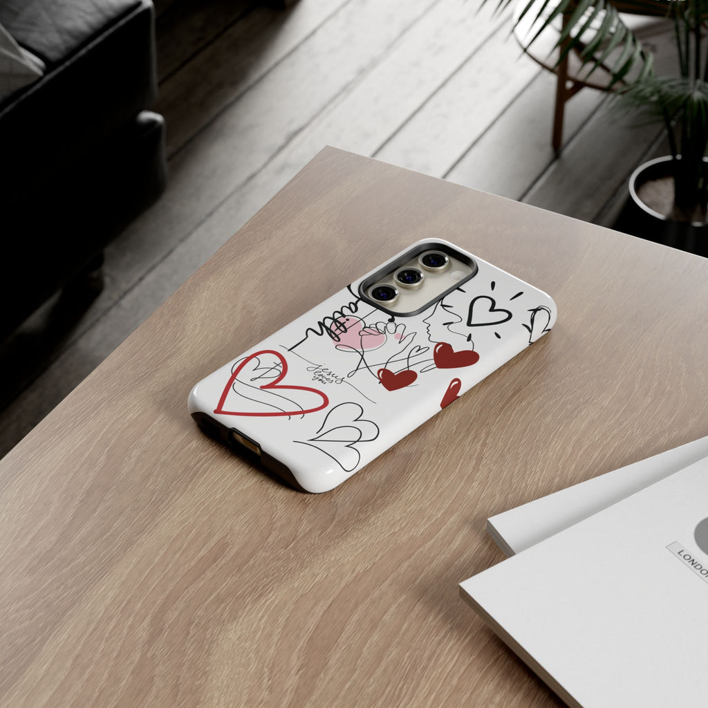 Faith Hearts iPhone Case | Seedandsoulful Protective Phone Cover - Seedandsoulful