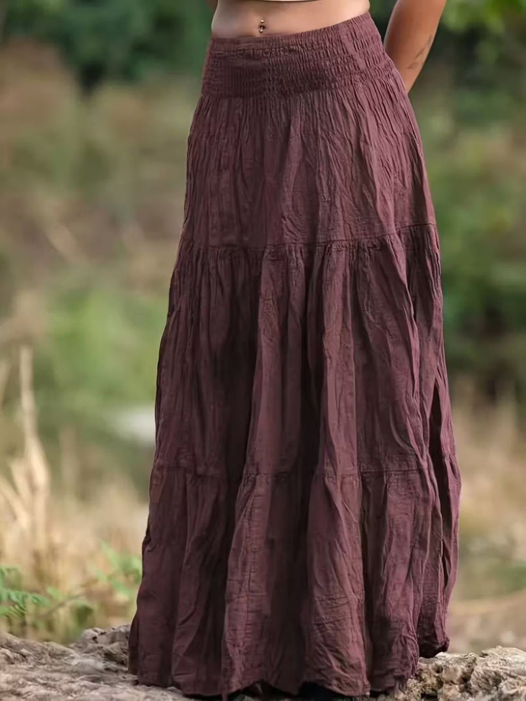 Tiered Maxi Skirt - Seedandsoulful