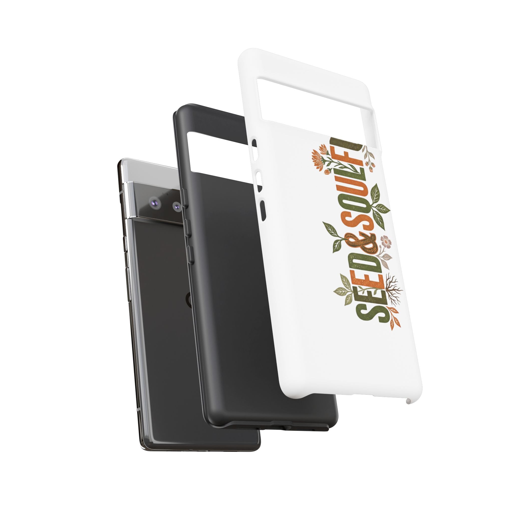 Seed & Soul Tough Phone Case – Floral Botanical Protective Cover - Seedandsoulful