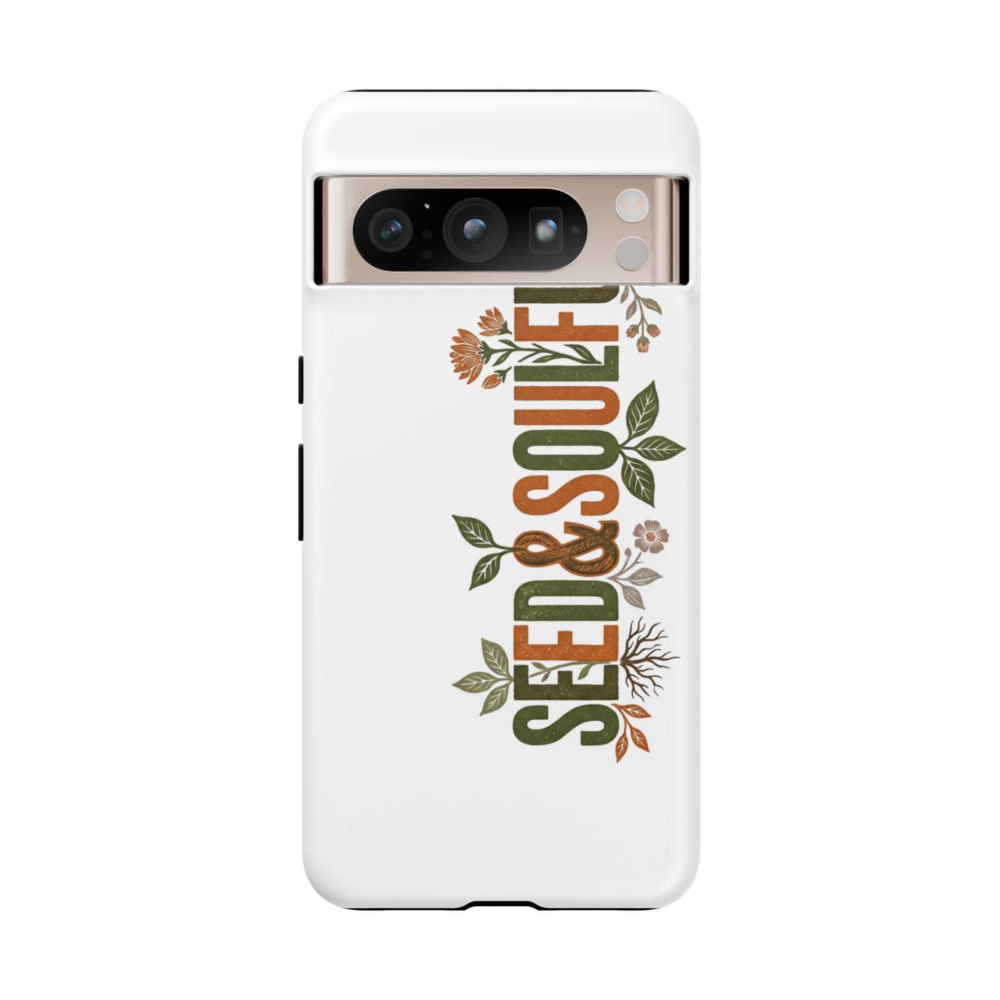 Seed & Soul Tough Phone Case – Floral Botanical Protective Cover - Seedandsoulful