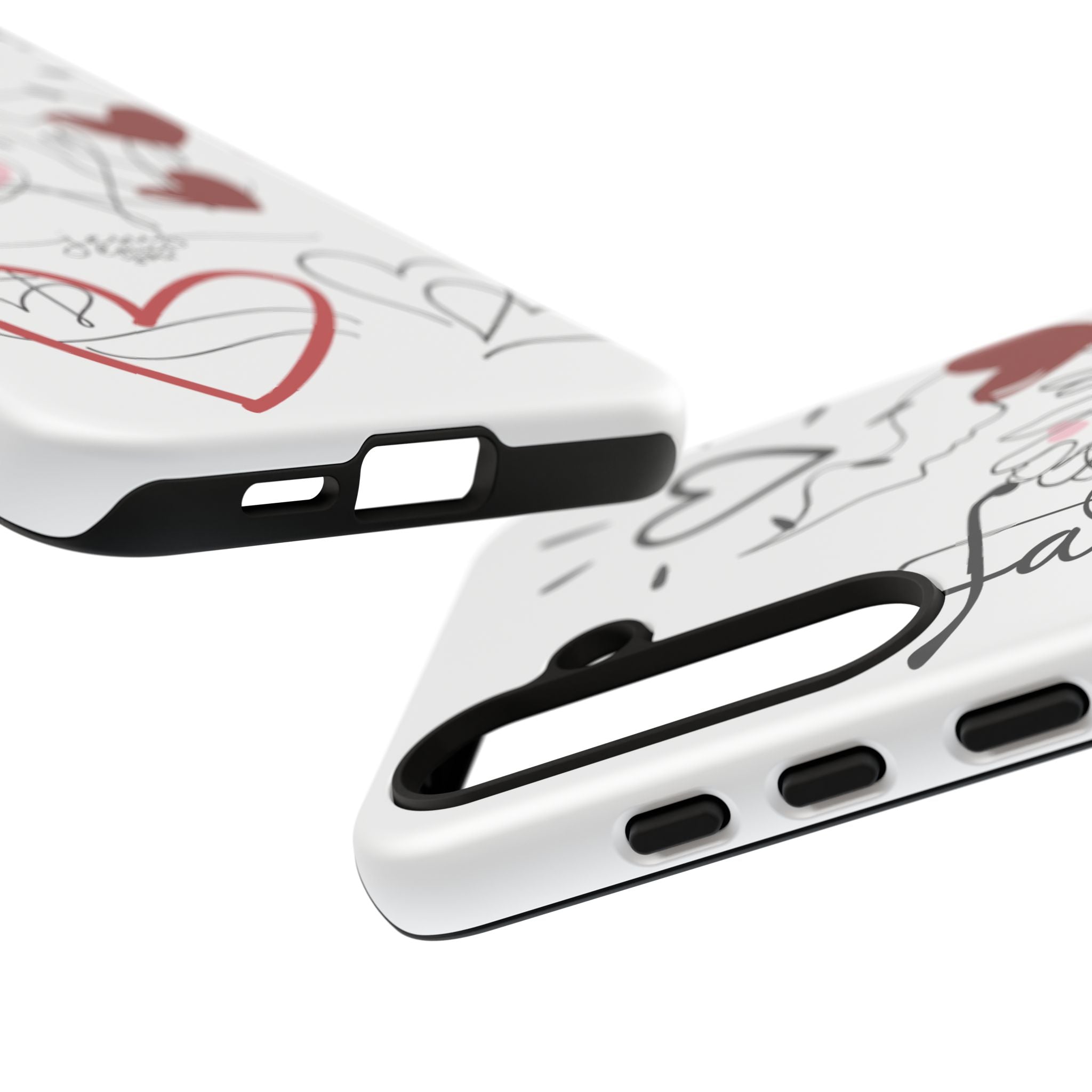 Faith Hearts iPhone Case | Seedandsoulful Protective Phone Cover - Seedandsoulful