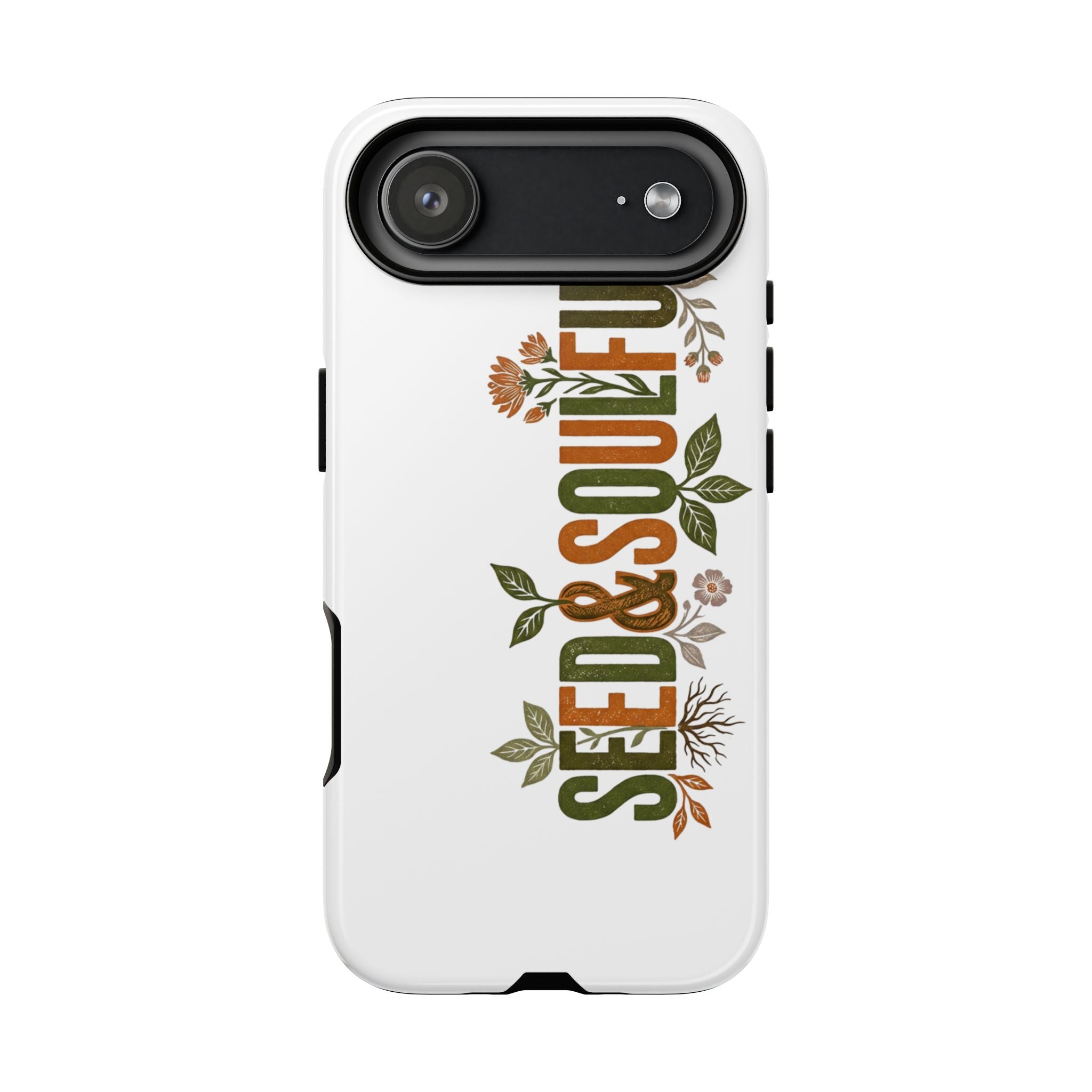 Seed & Soul Tough Phone Case – Floral Botanical Protective Cover - Seedandsoulful