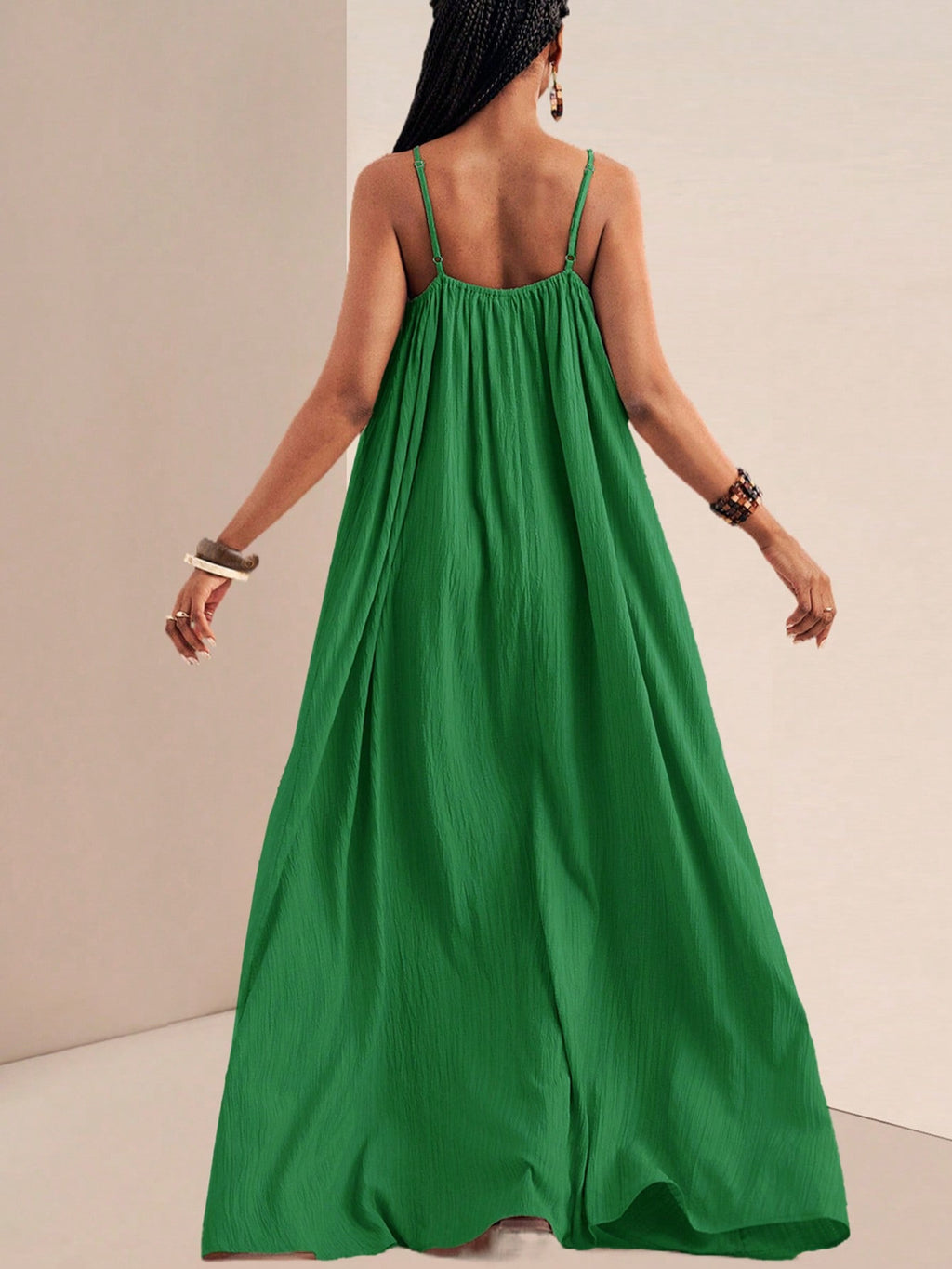 Spaghetti Strap Flowy Maxi Dress - Seedandsoulful