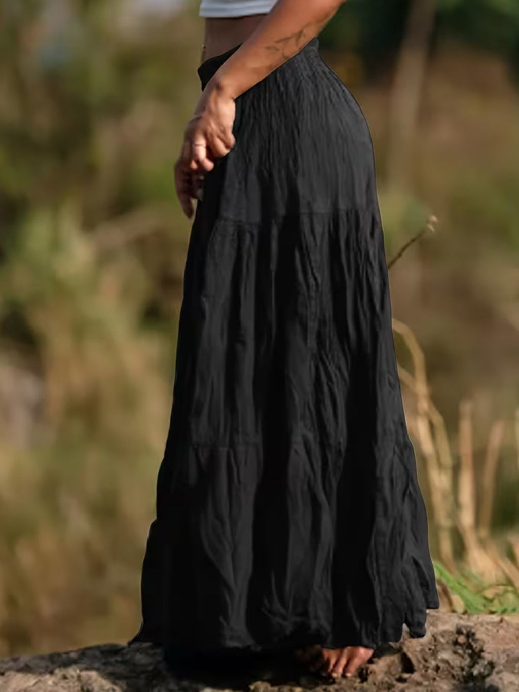 Tiered Maxi Skirt - Seedandsoulful