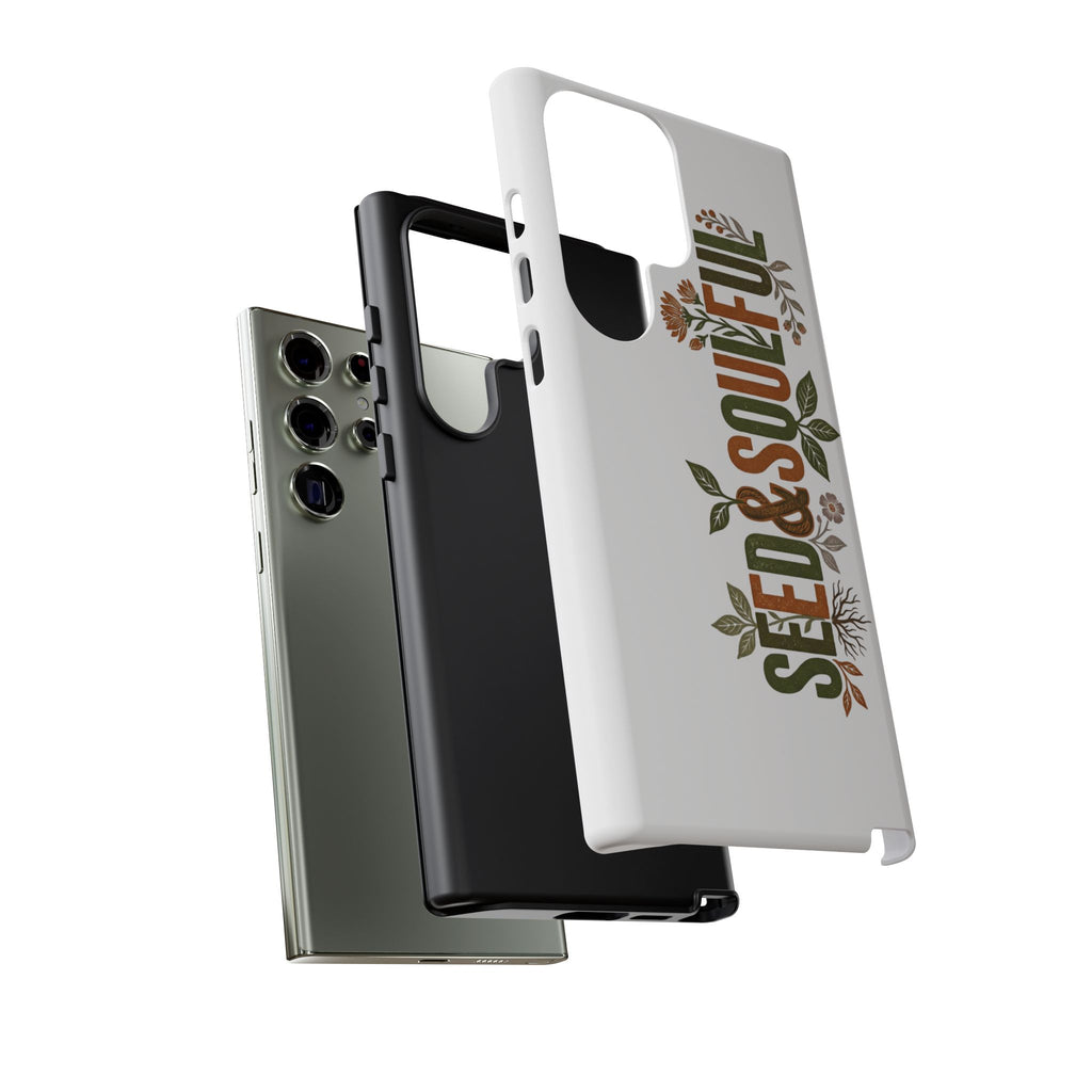 Seed & Soul Tough Phone Case – Floral Botanical Protective Cover - Seedandsoulful